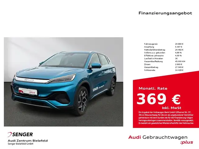 BYD Atto 3 Klimaanlage Leder Spurhalte-Assist PDC