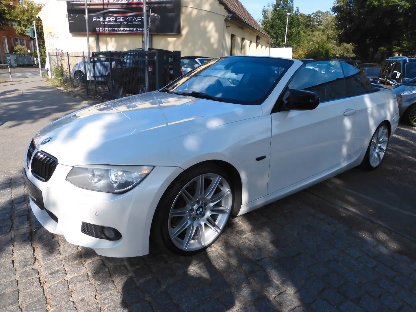 BMW 330 dA Cabrio E93*M-SPORTPAKET*AUT.*NAVI*XENON* Blanc - 1