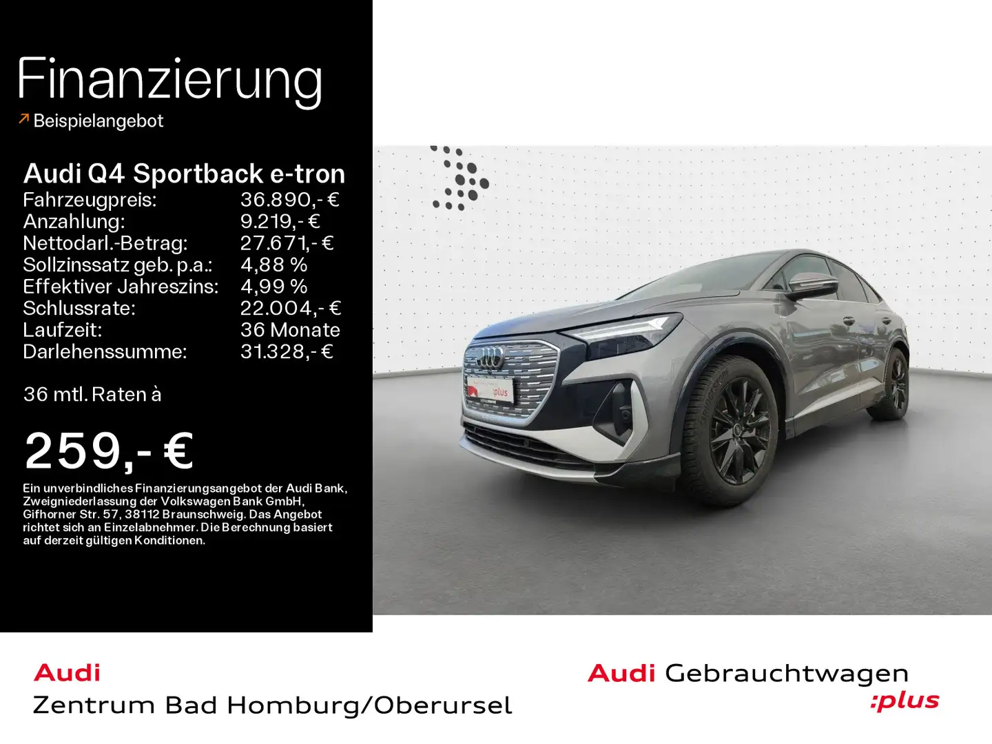 Audi Q4 e-tron 40*S line*Navi*Einparkhilfe* Grijs - 1