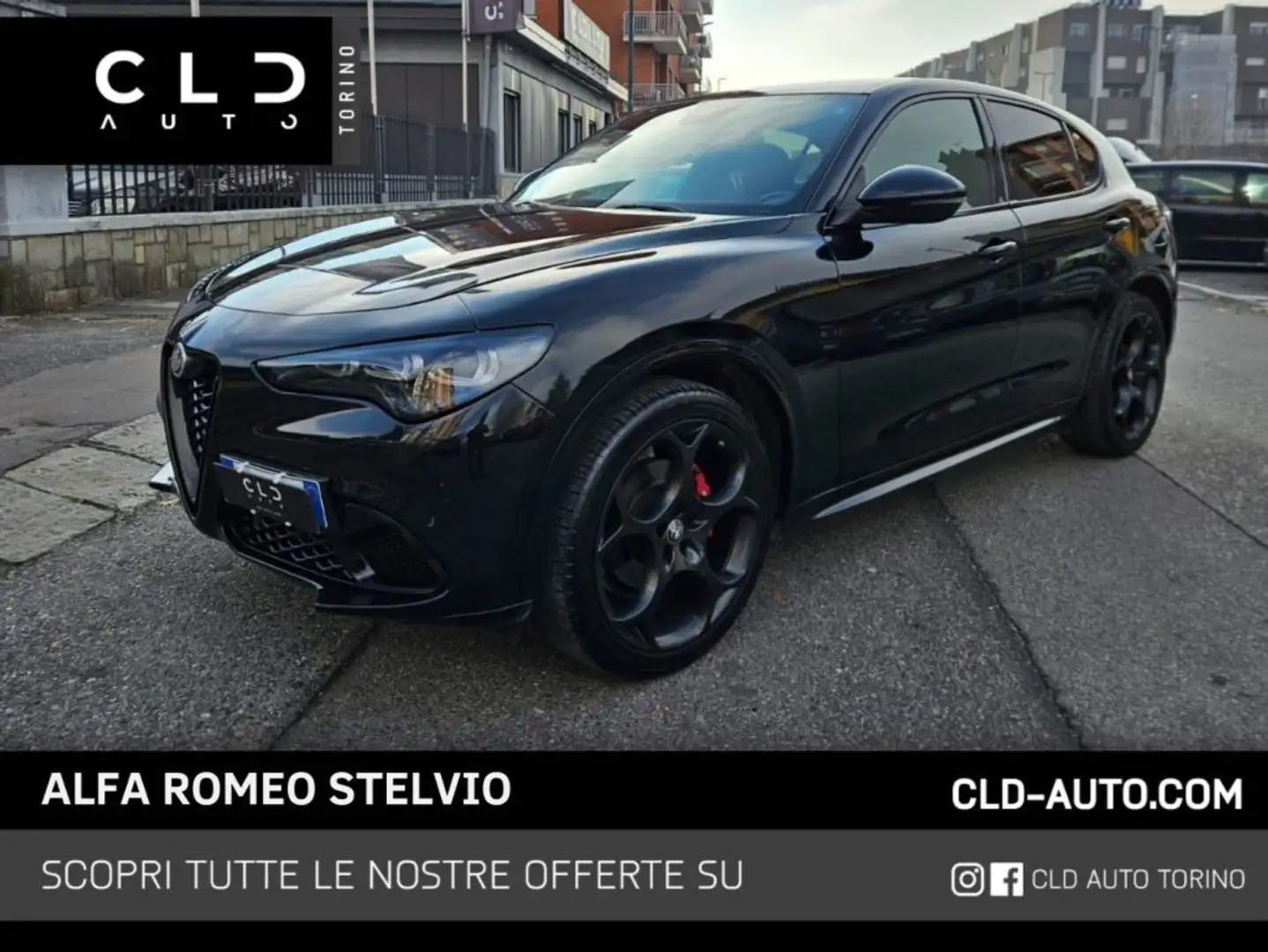Alfa Romeo Stelvio 2.2 Turbodiesel 210 CV AT8 Q4 Competizione Noir - 1