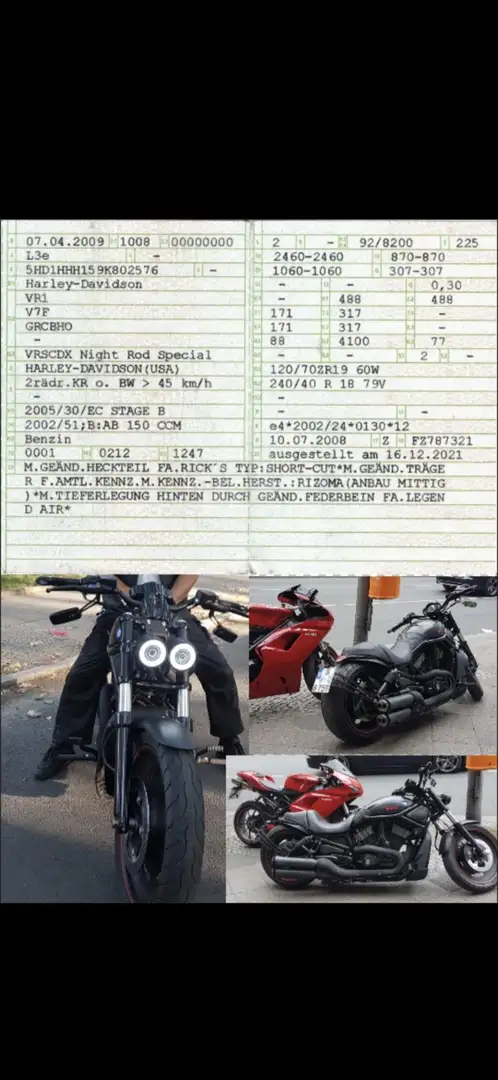Harley-Davidson Night Rod Schwarz - 2