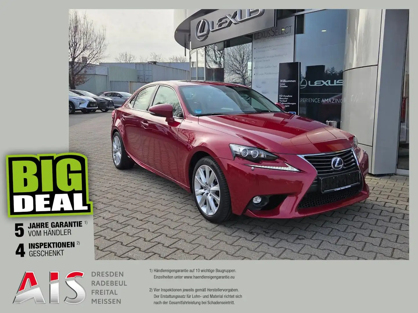 Lexus IS 300 h Executive Navi Schiebedach Rojo - 1