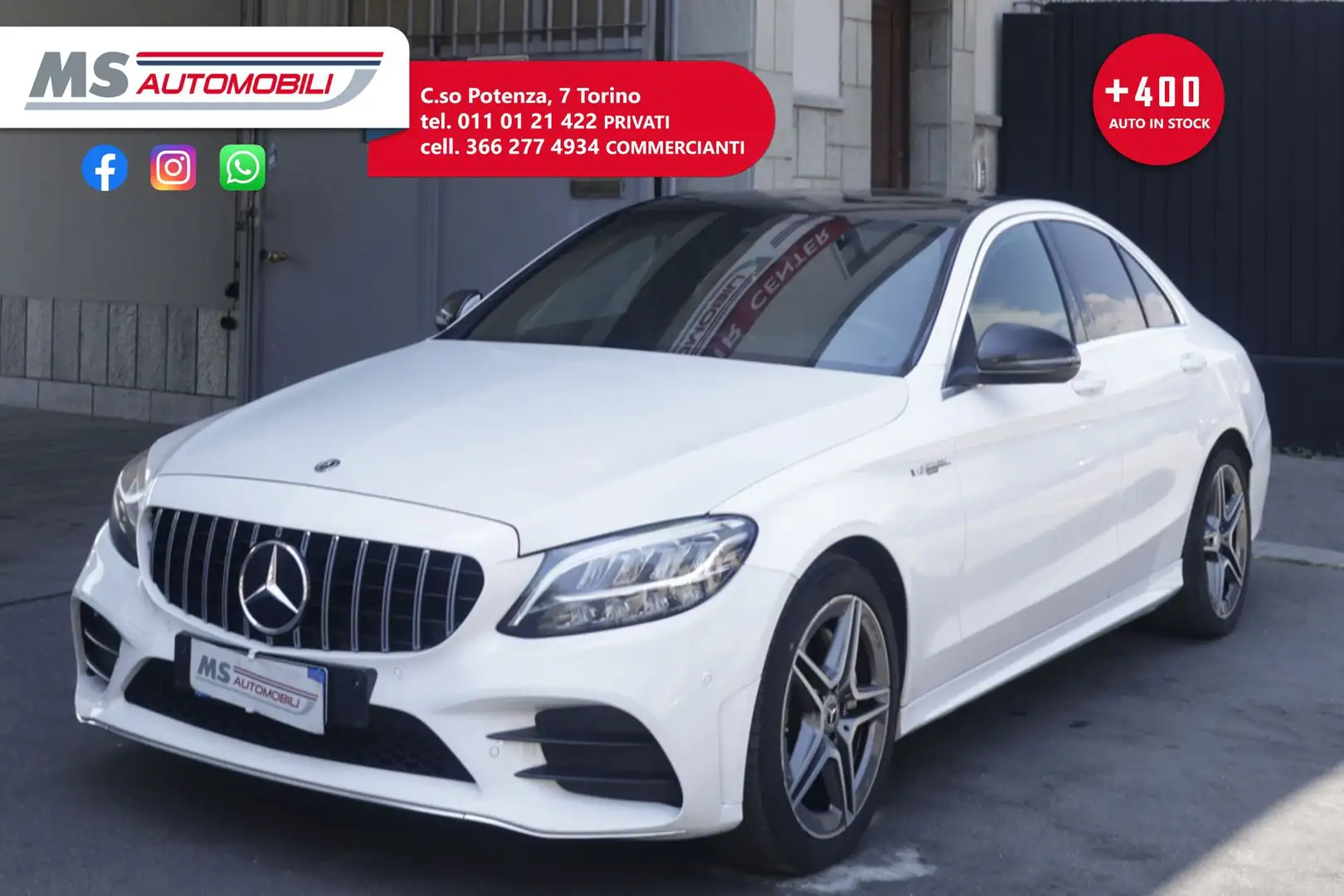 Mercedes-Benz C 200 C 200 d Auto Premium Bianco - 1