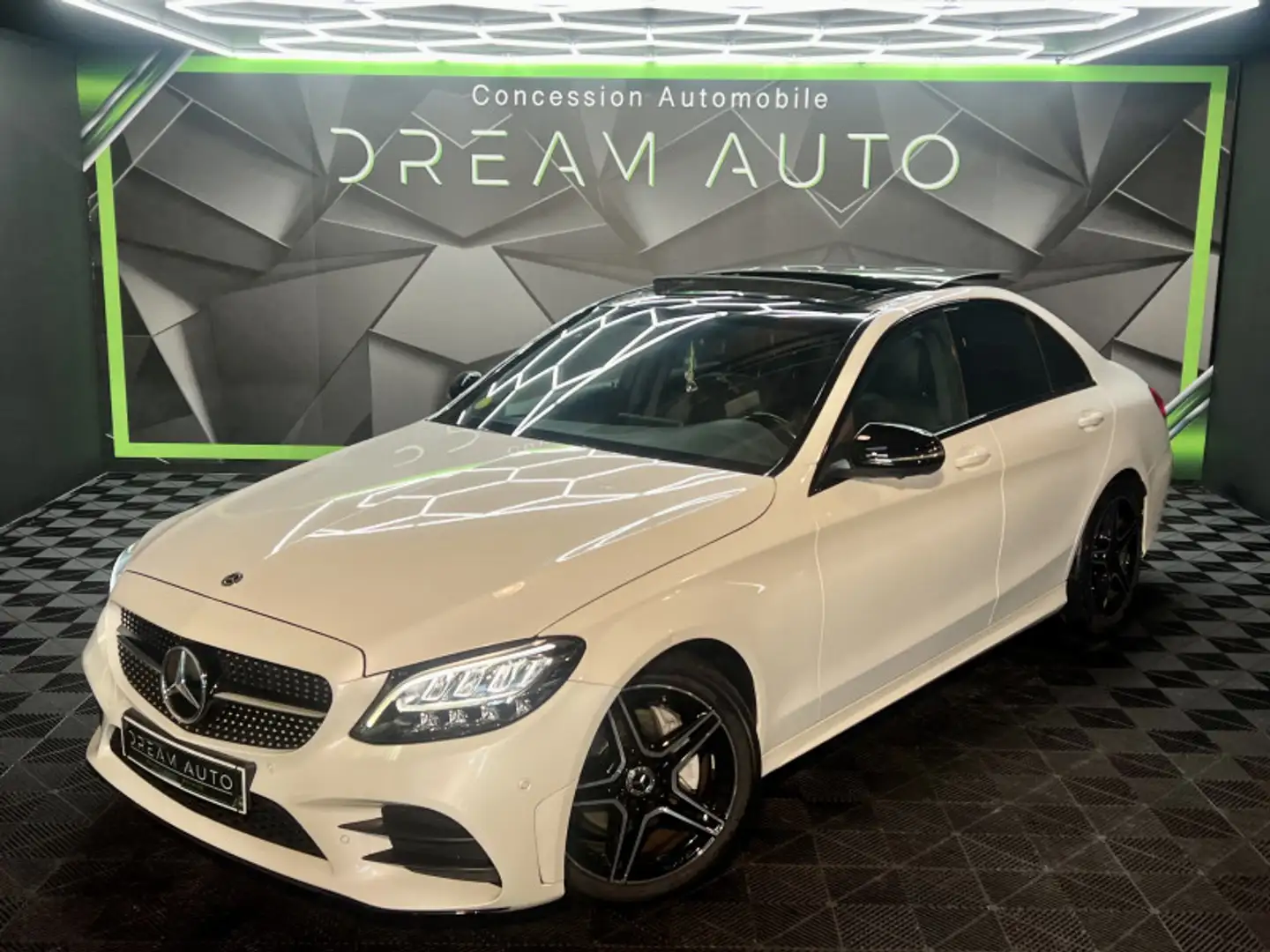 Mercedes-Benz C 200 200 D 150CH AMG LINE 9G-TRONIC Blanc - 1