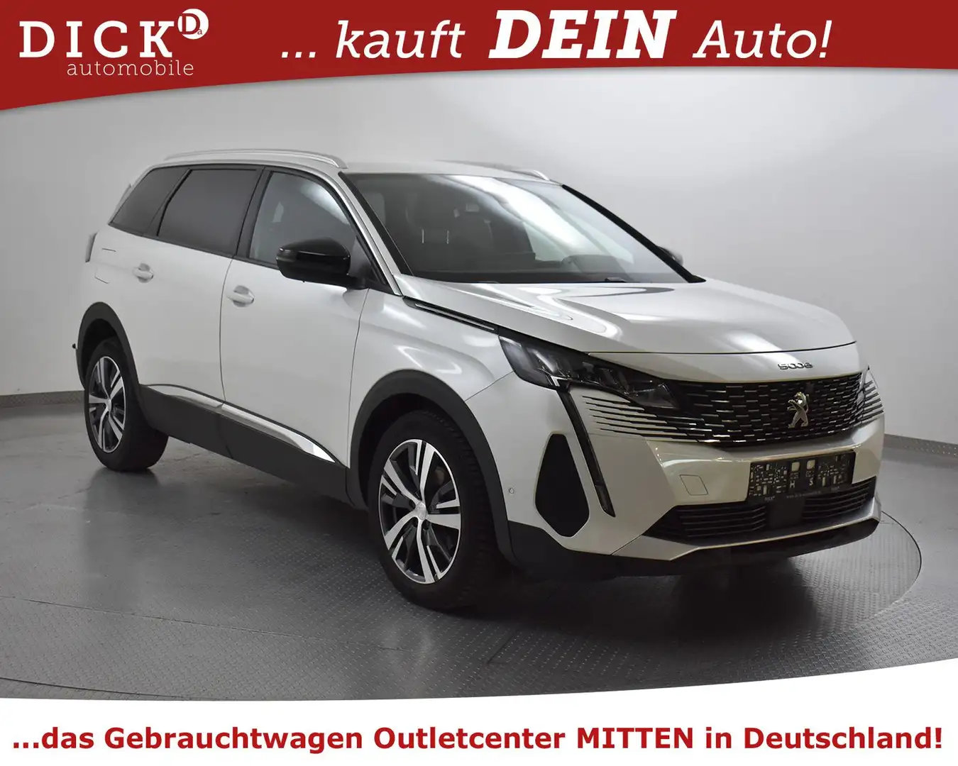 Peugeot 5008 1.2 Allure Pack 7SI+VIRTI+NAVI+KAM+LED+SHZ Weiß - 1