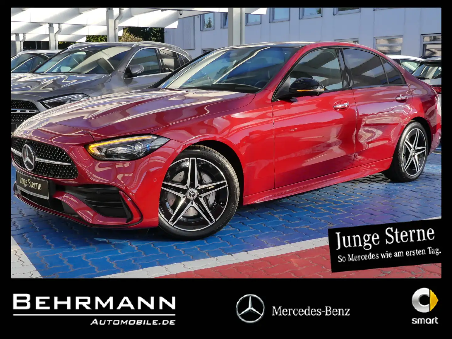 Mercedes-Benz C 200 C 200 AMG Line ++360°Kam+Panorama+Ambientelicht+ Rouge - 1