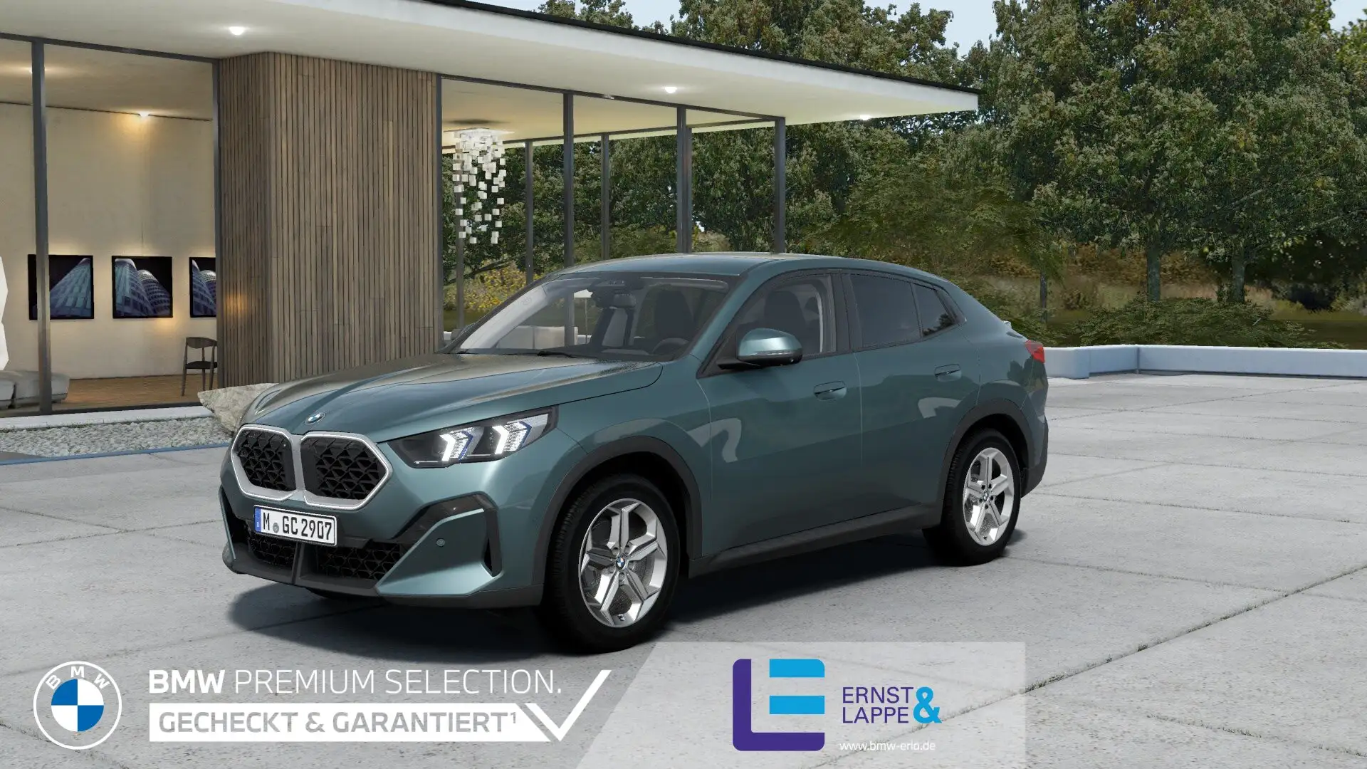 BMW X2 sDrive20d || AHK 360°Kamera DrivingAss+ Grün - 1