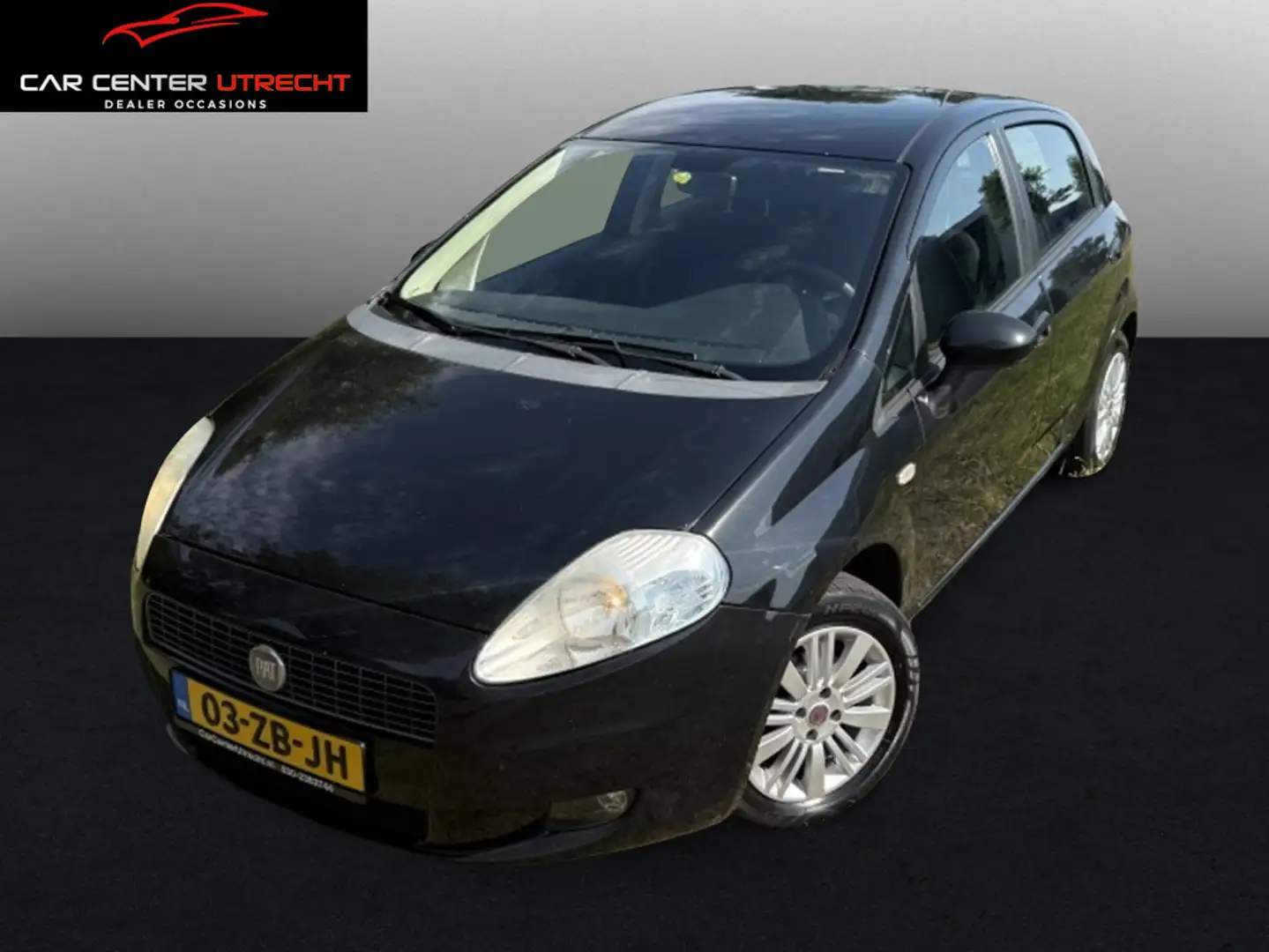 Fiat Grande Punto 1.4 Dynamic cruise control 5drs Zwart - 1