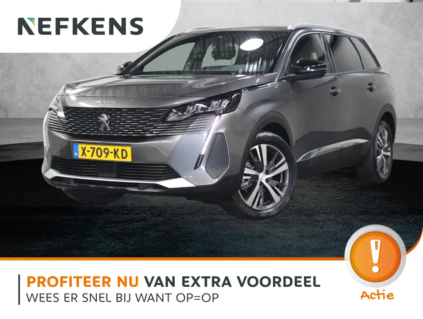 Peugeot 5008 1.2 Hybrid 136PK Allure Pack Business | AppleCarPl Gris - 1