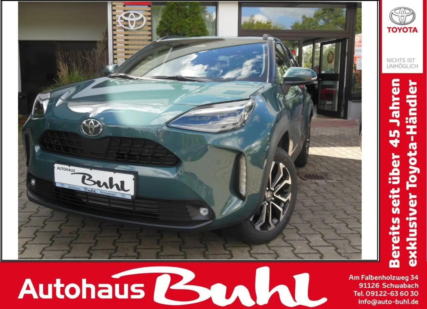 Toyota Yaris Cross Hybrid 130 1.5 VVT-i Teamplayer* m. Safety+Winterp Verde - 1
