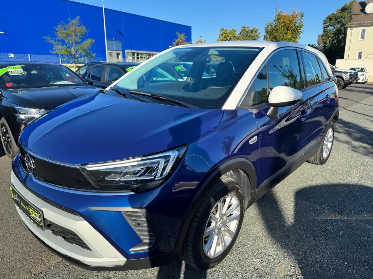 Opel Crossland 1.2 Turbo Elegance LED+SHZ+2xKlima+LM Inkl. Inspek Blau - 2