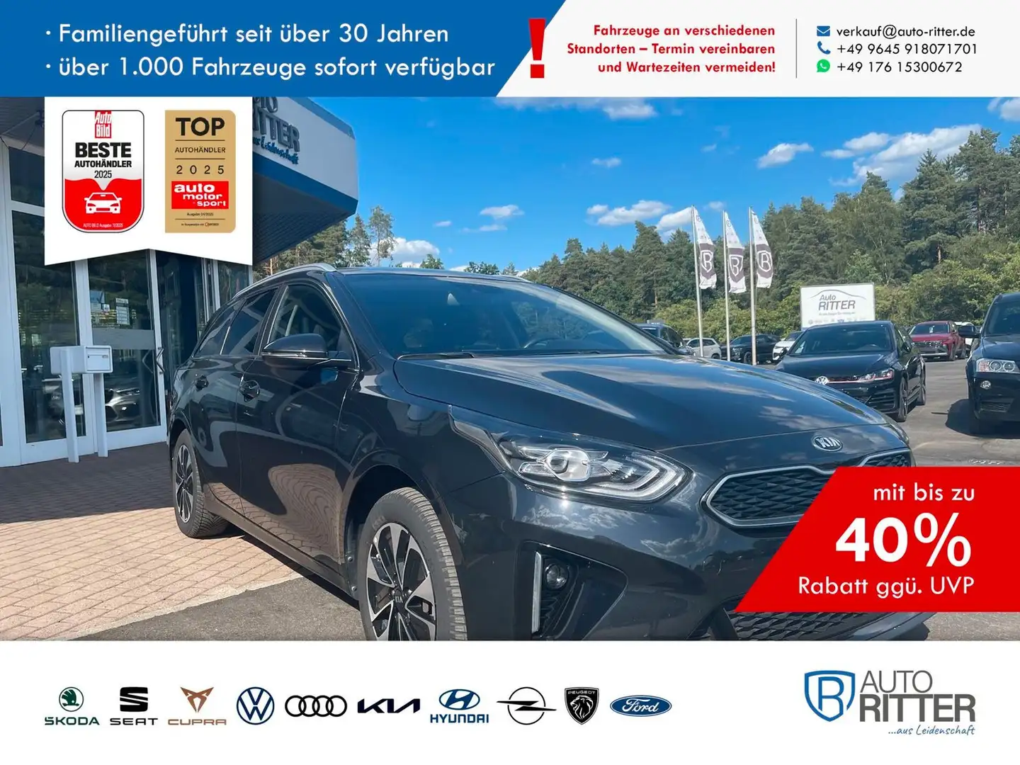 Kia Ceed SW / cee'd SW Ceed Sportswagon cee'd Sporty Wagon 1.6 Plug-... Negro - 1
