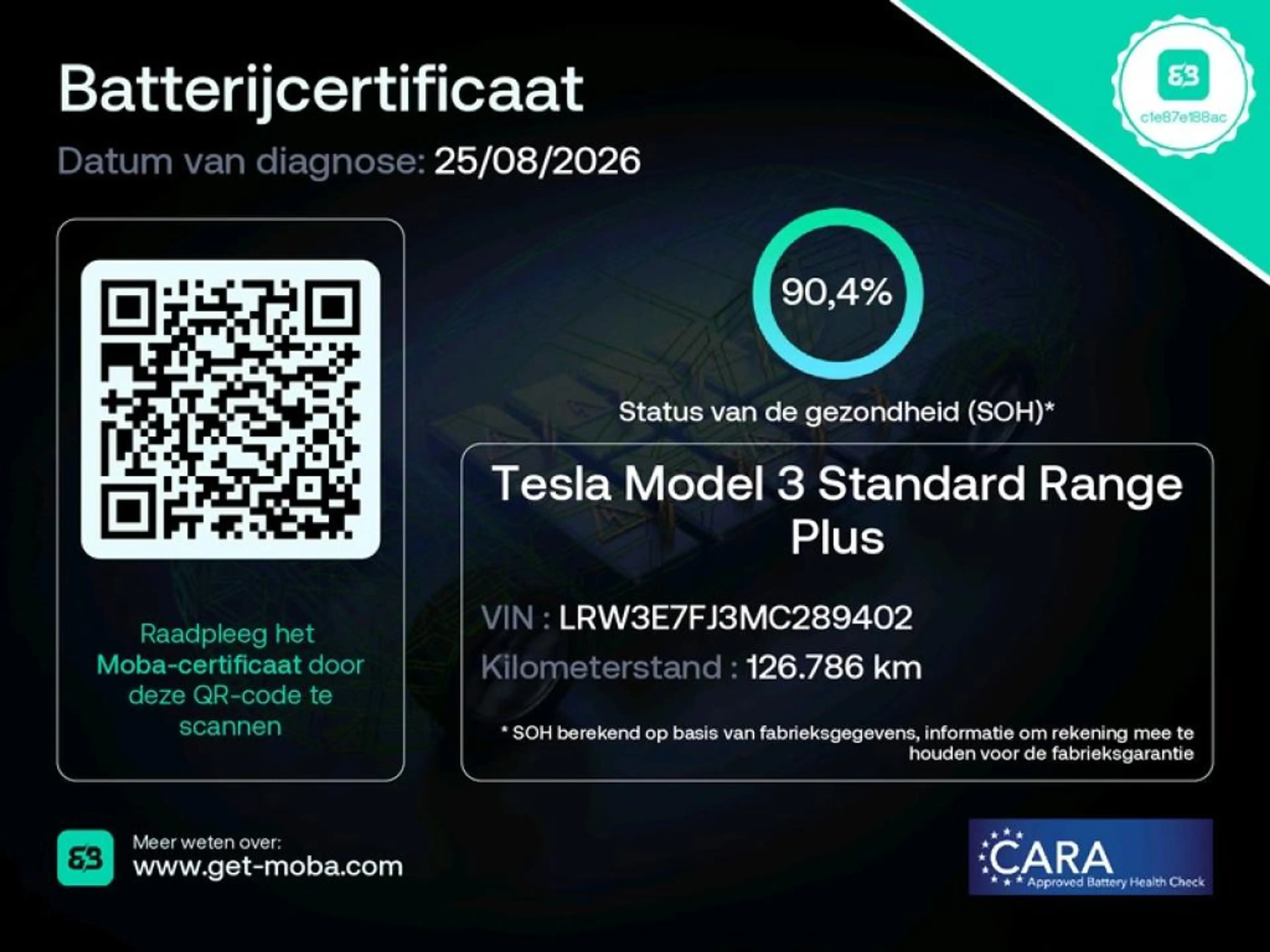 Tesla Model 3 Standard RWD Plus FACELIFT 90,4% SoH [ TREKHAAK+LF — photo 13