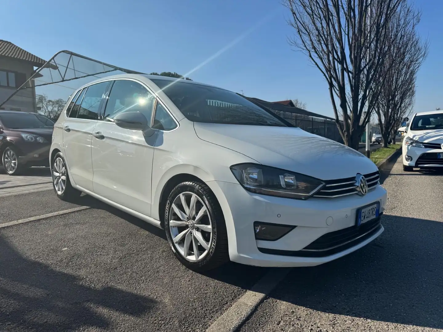 Volkswagen Golf Sportsvan 1.4  tsi Highline Executive  150cv dsg Euro 6 Bianco - 1