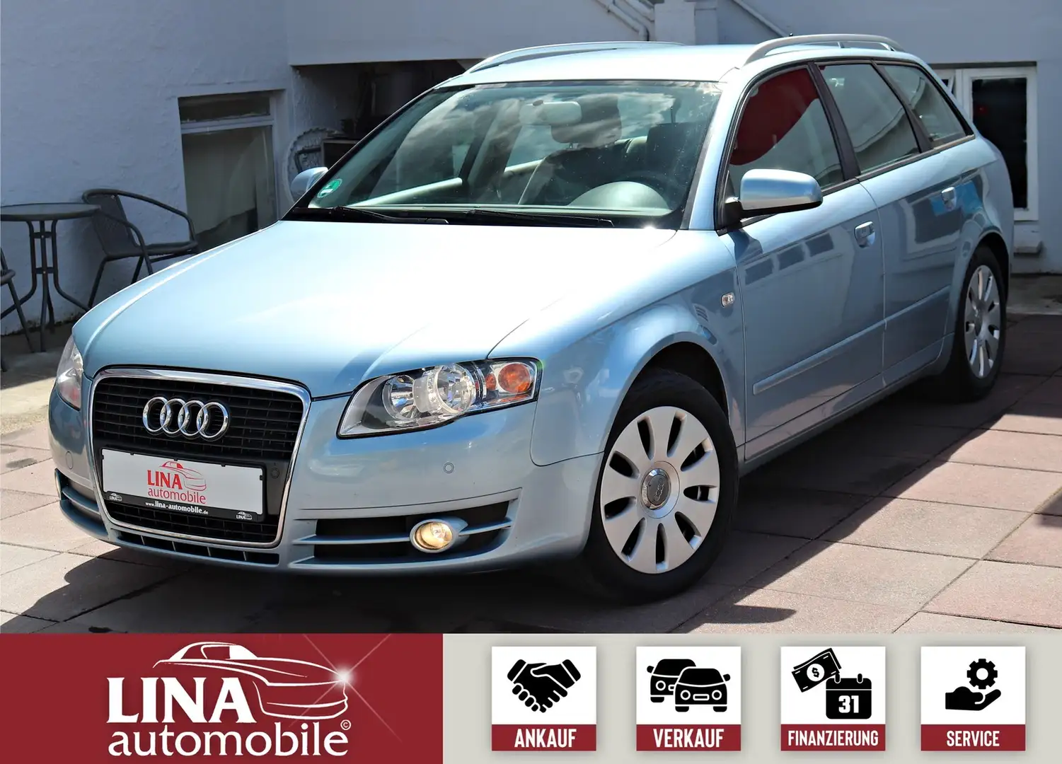 Audi A4 Avant 2.0 TDI Automatik NaviMMI*Klimaaut.*AHK Blauw - 1