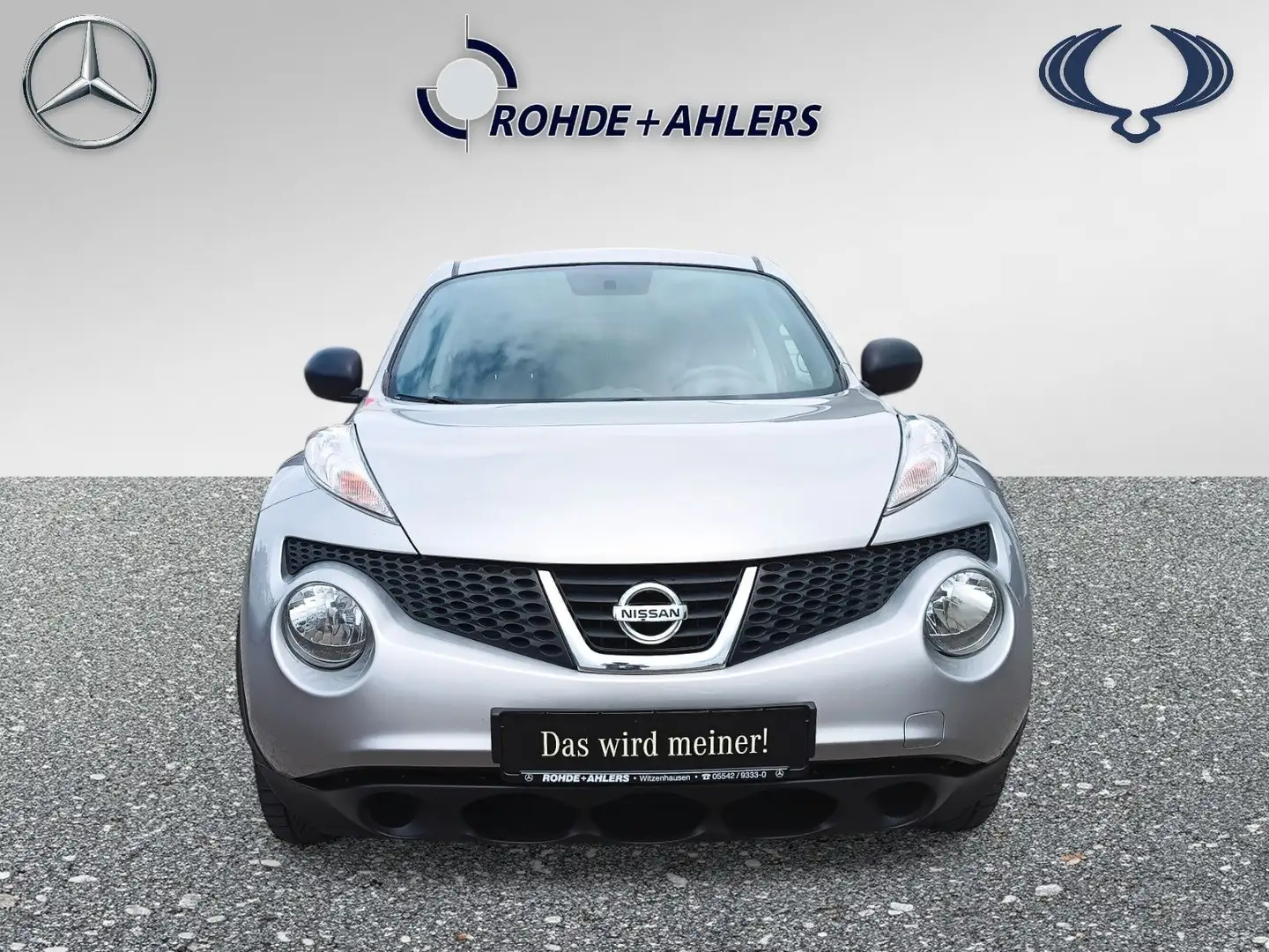 Nissan Juke JUKE VISIA+AHK+NISSAN BRAKE ASSIST+KLIMA+1.HD+++ Zilver - 2