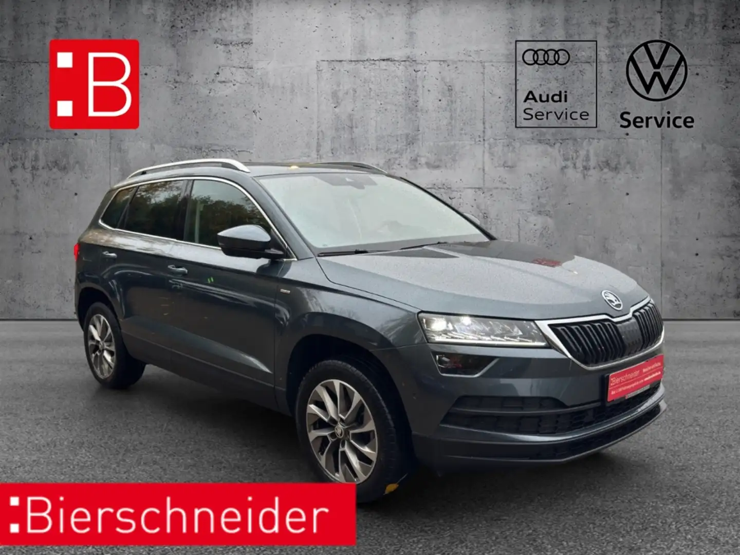 Skoda Karoq 1.5 TSI DSG Ambition LED SCHIEBEDACH AHK 17 ACC DA Grau - 1