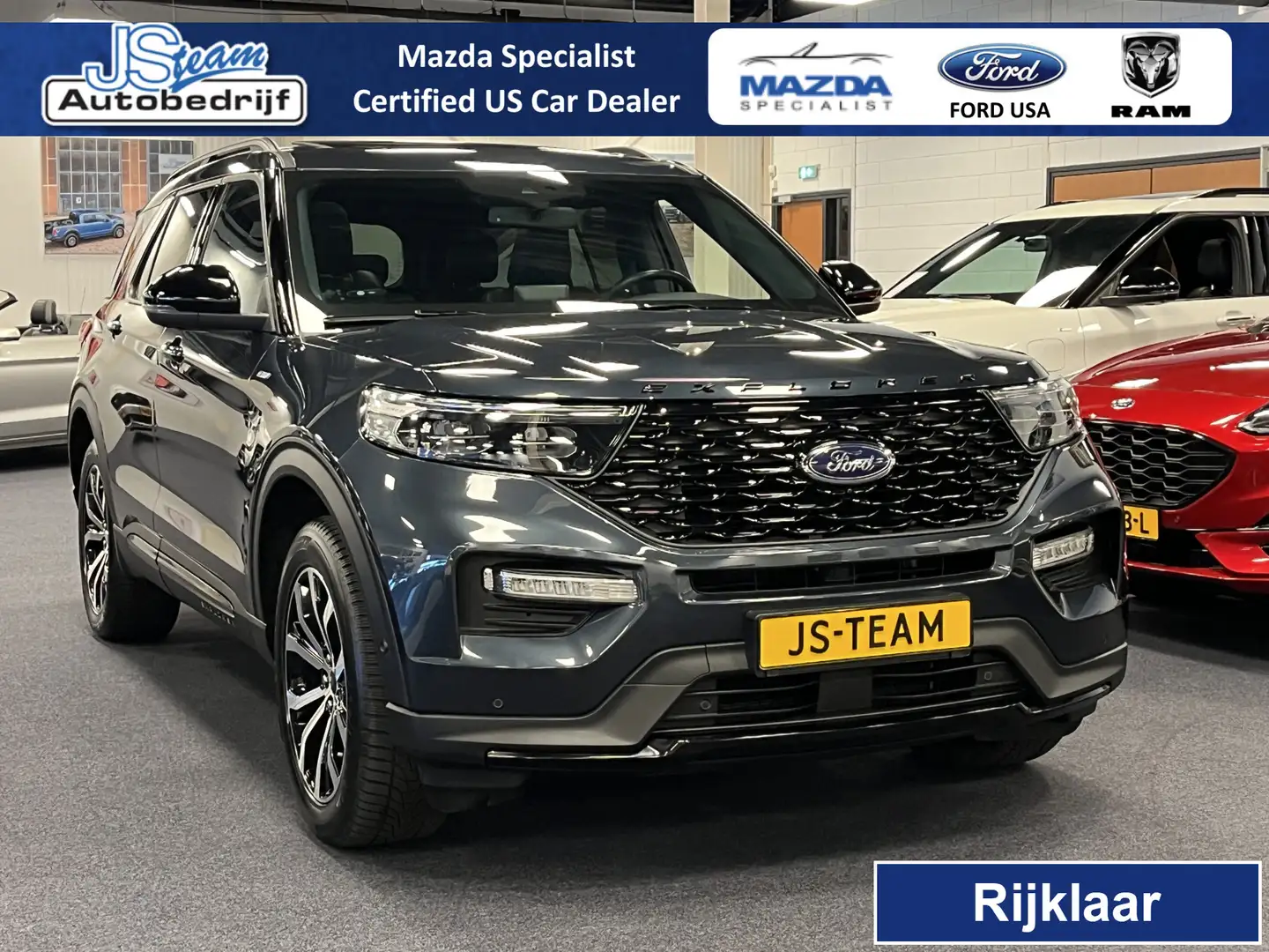 Ford Explorer USA 3.0 V6 EcoBoost PHEV ST-Line 457PK AWD | 7-Per Blue - 1