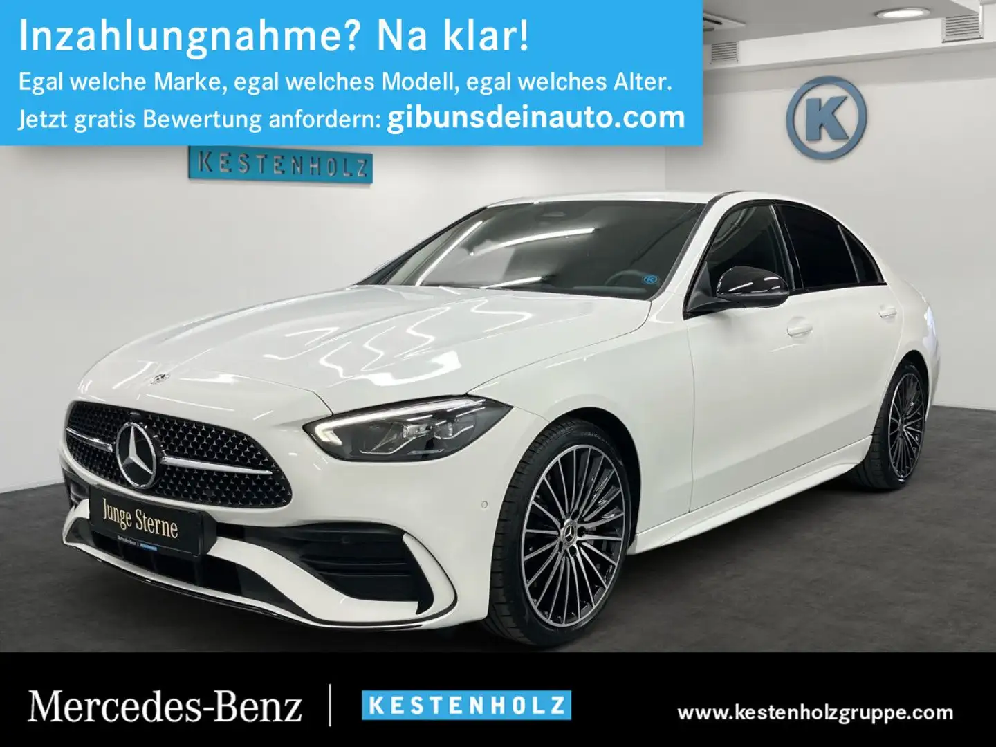 Mercedes-Benz C 300 d AMG WideScreen Burmester LED Night Kamera Weiß - 1