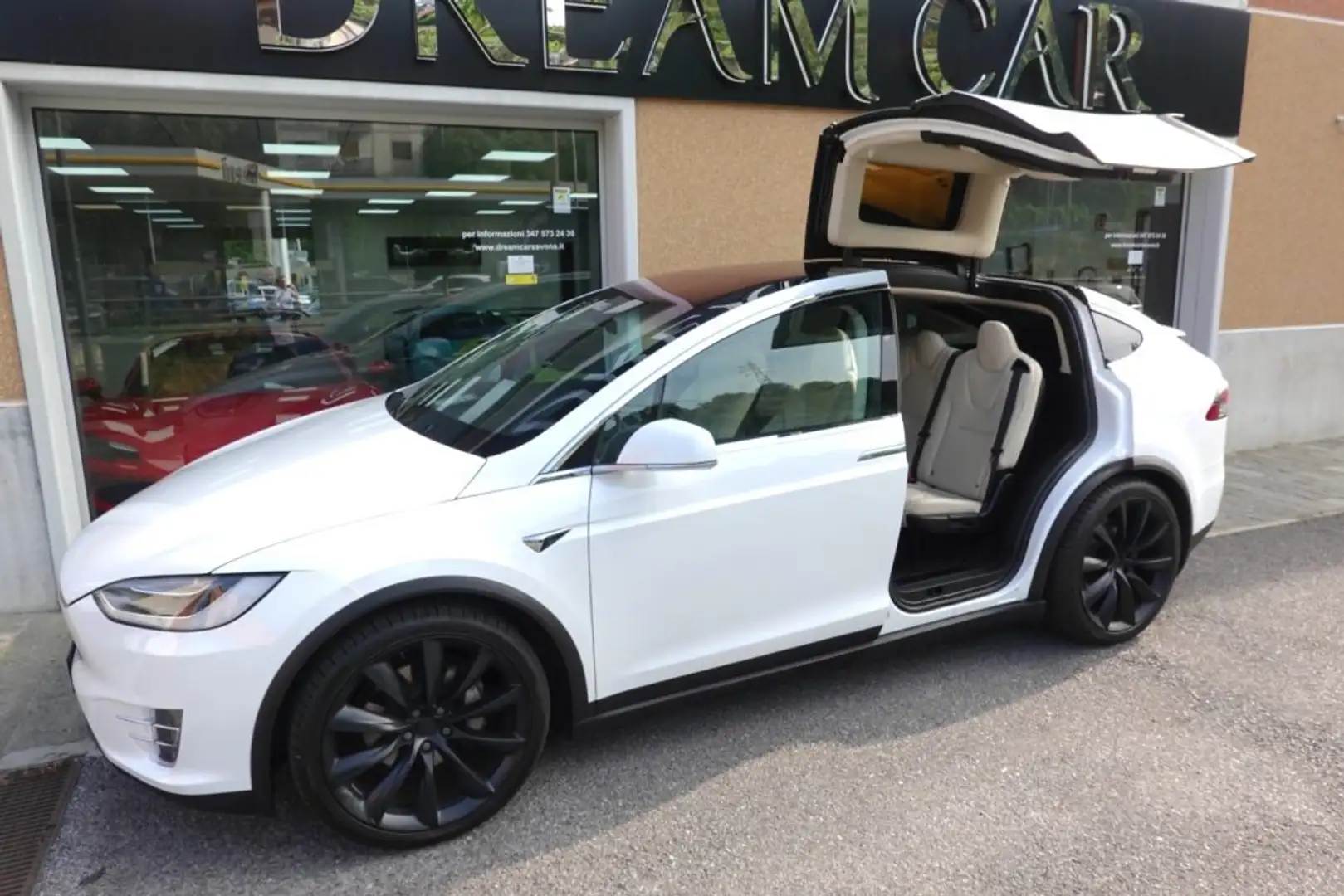 Tesla Model X 100kWh Dual Motor-Ricariche gratuite a vita Blanc - 2