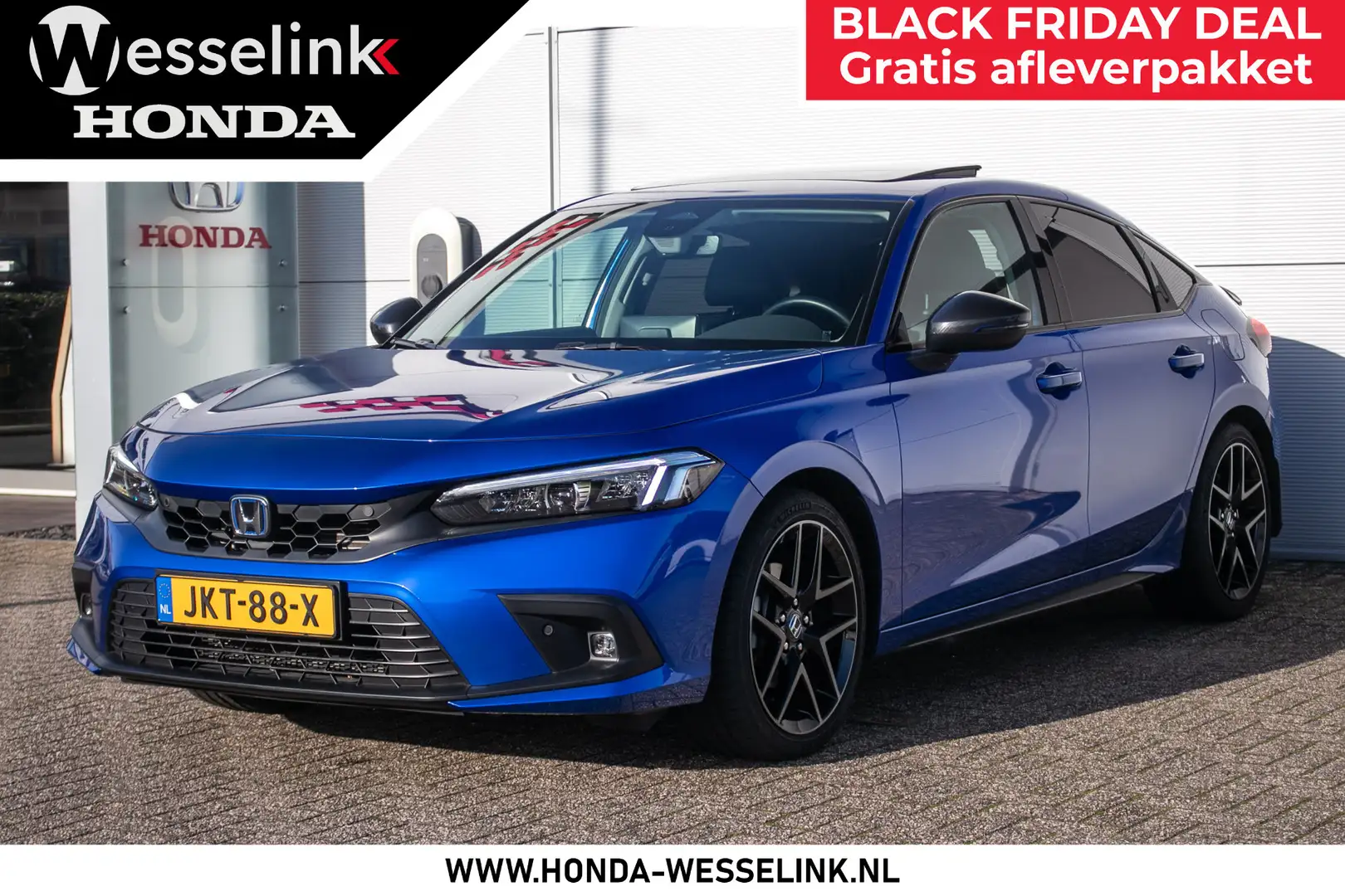 Honda Civic 2.0 e:HEV Advance Carbon Pack - Leder | Schuifdak Blau - 1