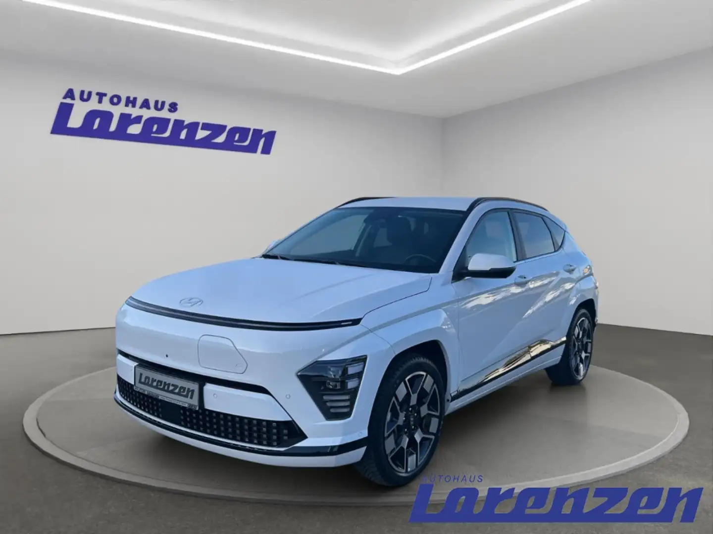 Hyundai KONA Prime 65,4kWh Sitz-Komfo HUD Navi Leder Digitales Weiß - 1
