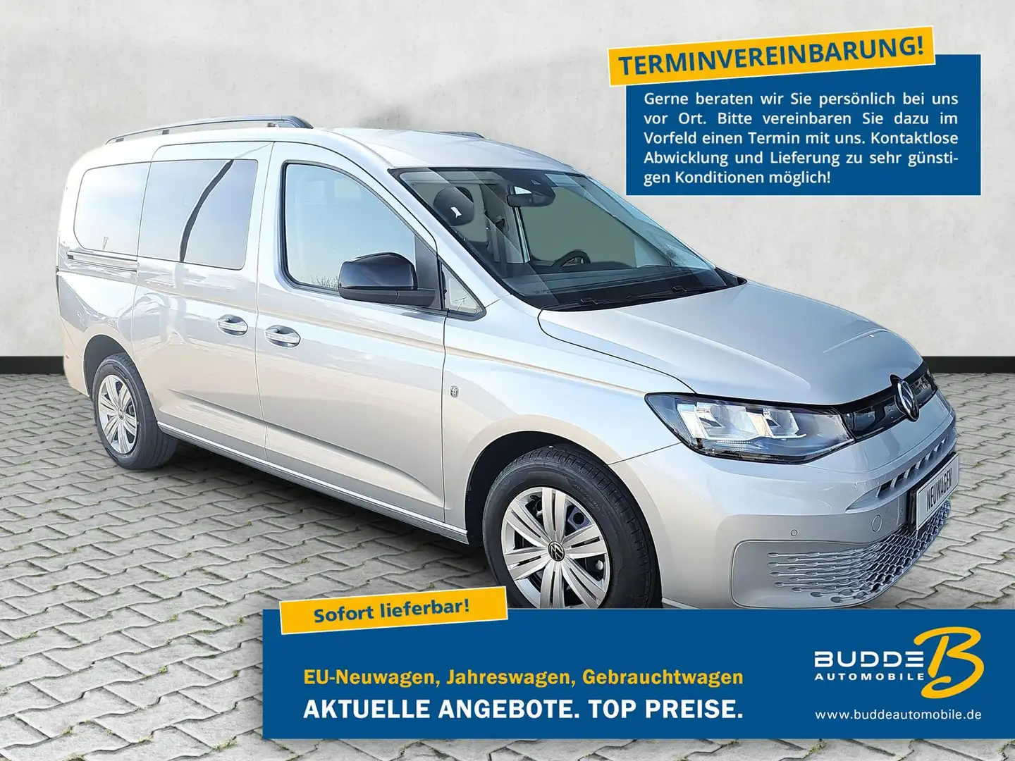 Volkswagen Caddy 1.5 TSI DSG 7-Si. AHK Kamera AppConn Silber - 1
