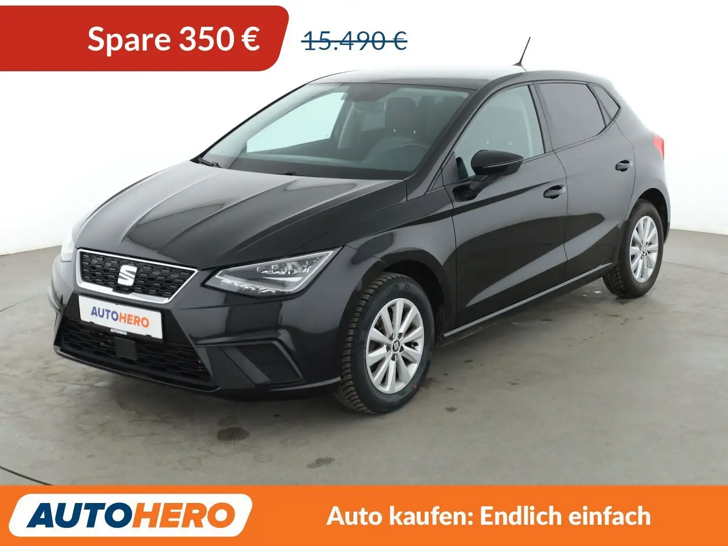SEAT Ibiza 1.0 TSI Style Aut.*PDC*LED*SHZ*TEMPO*KLIMA*NAVI* Schwarz - 1