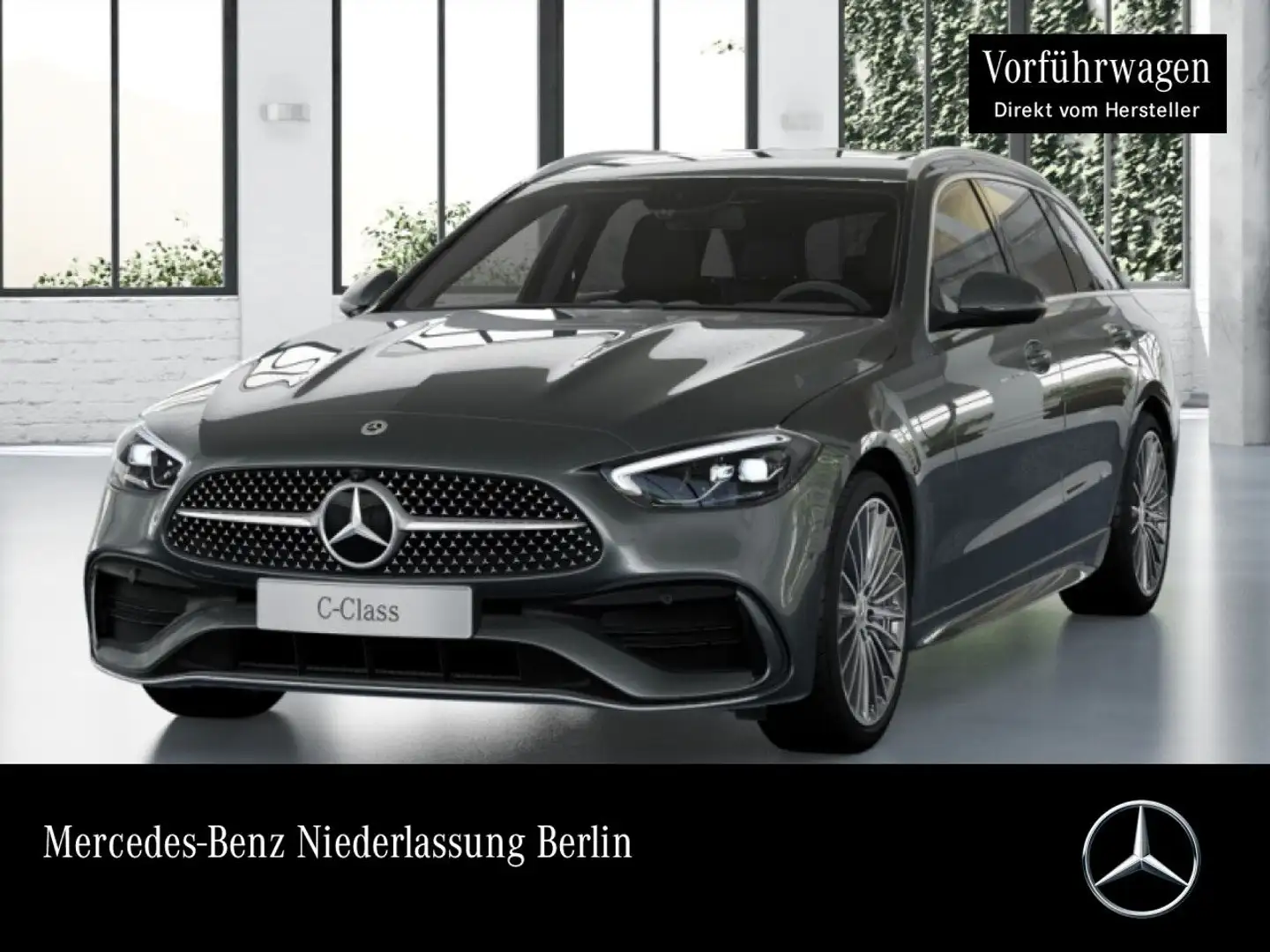 Mercedes-Benz C 200 T AMG+360+LED+BURMESTER+TOTW+KEYLESS+9G Grau - 1