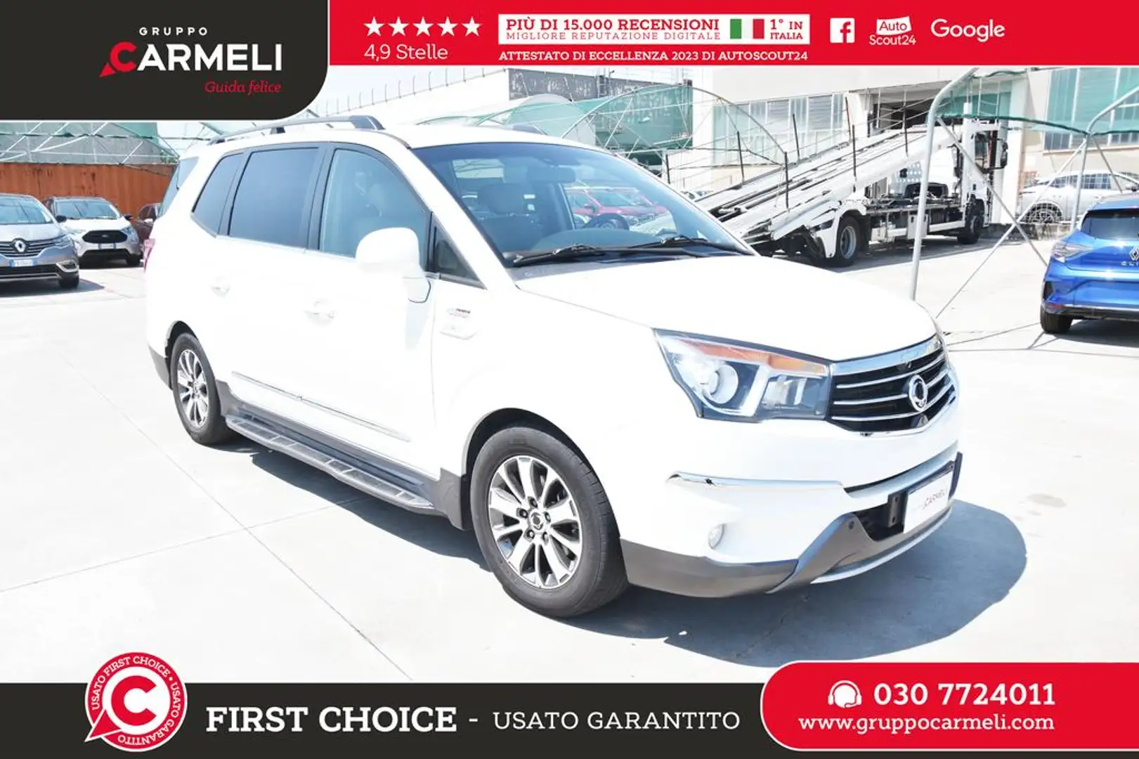 SsangYong Rodius 2.2 d Classy pelle 4wd auto Biały - 1