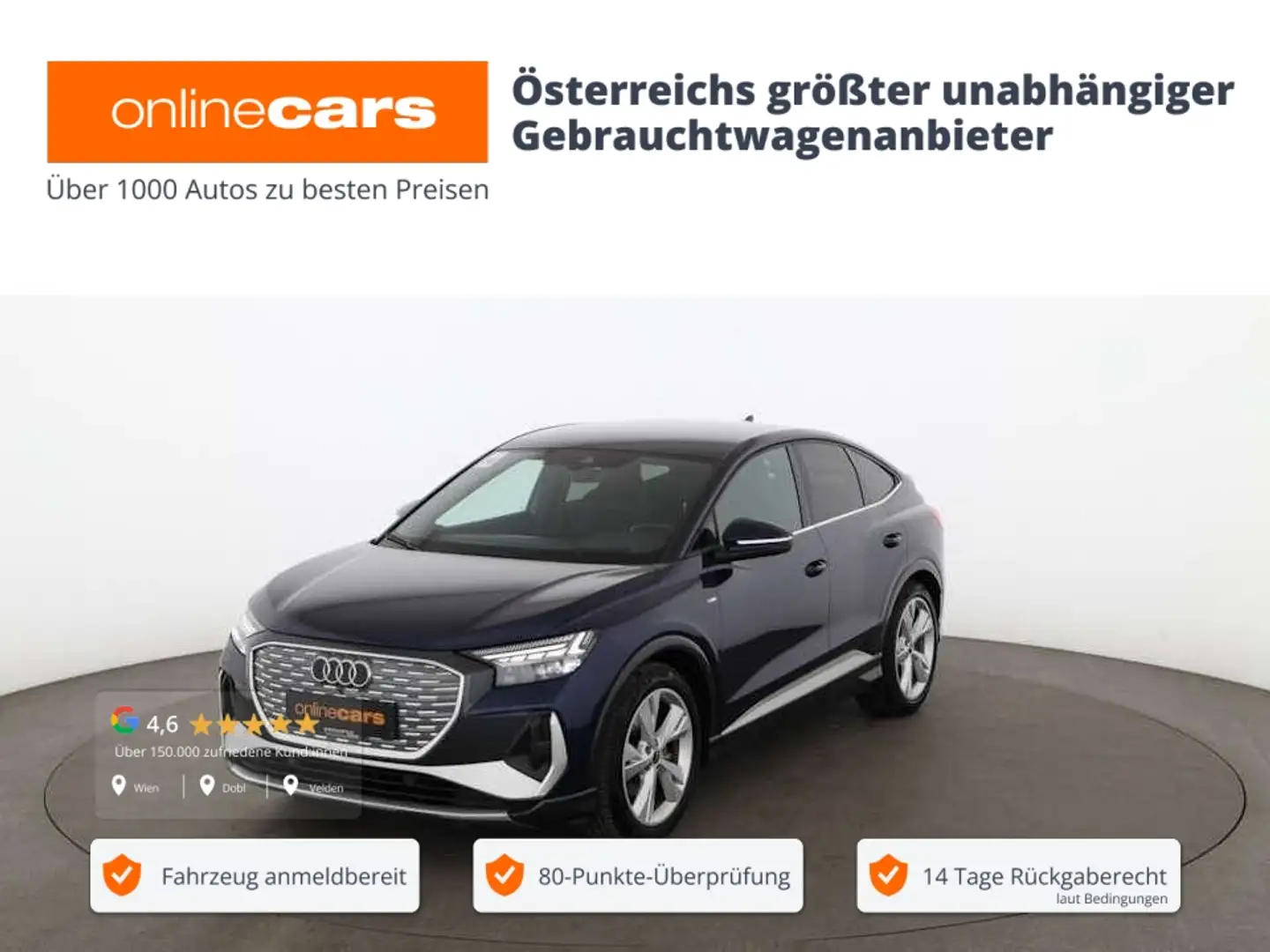 Audi Q4 e-tron Q4 SB 35 e-tron 55kWh S-Line Aut MATRIX HEAD-UP Blau - 1