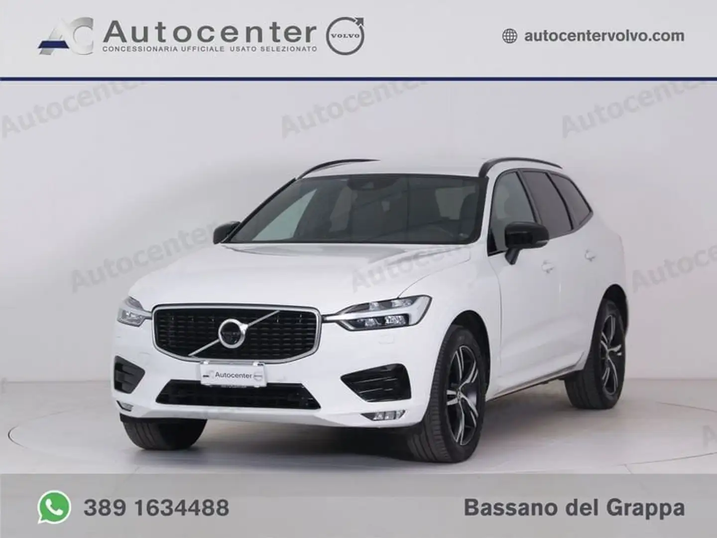 Volvo XC60 B4 AWD (d) Geartronic R-design Wit - 1