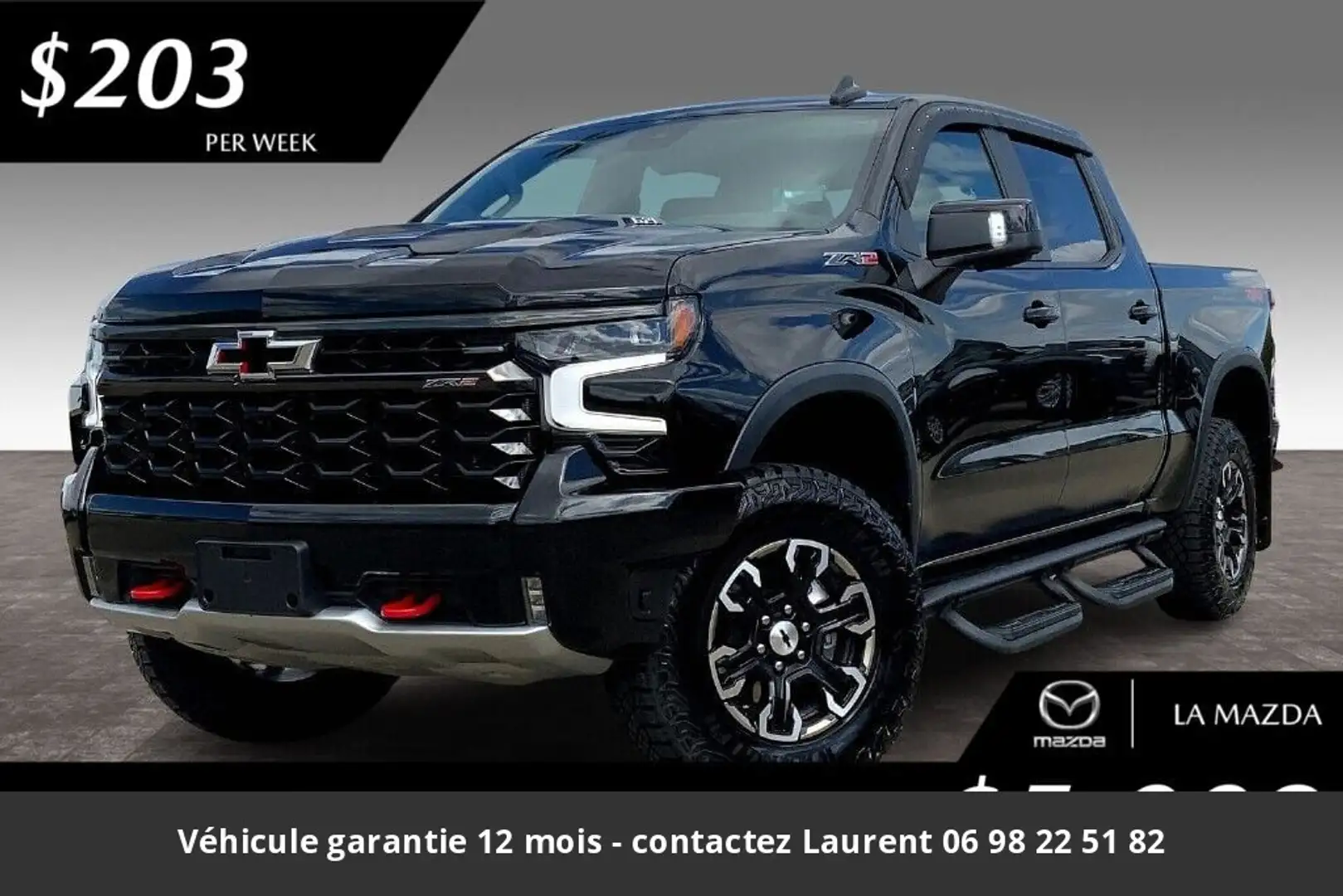 Chevrolet Silverado ZR2 6.2l Tout compris hors homologation 4500e Noir - 1