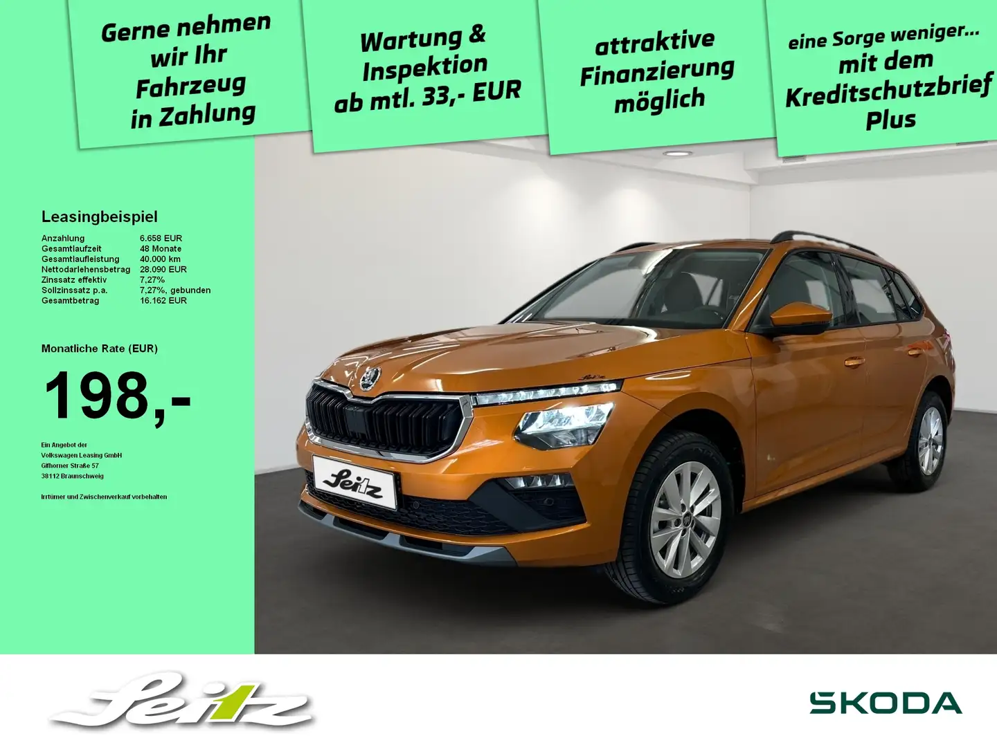 Skoda Kamiq 1.0 TSI Selection *APPCON*KAMERA*WINTERPAKET* Oranje - 1