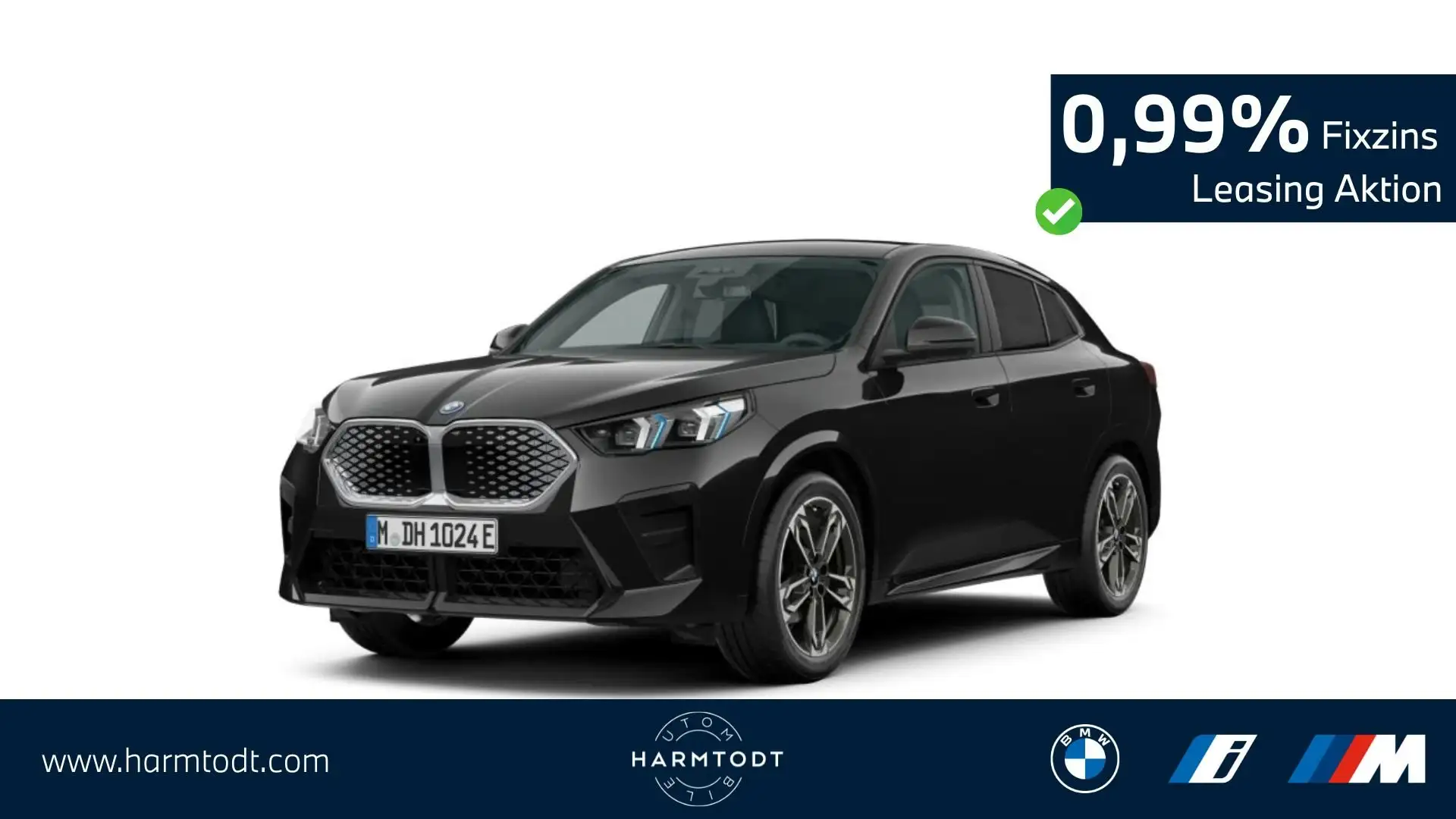 BMW iX2 eDrive20 *M Sportpaket*0,99% Fixzins-Leasing* Czarny - 1