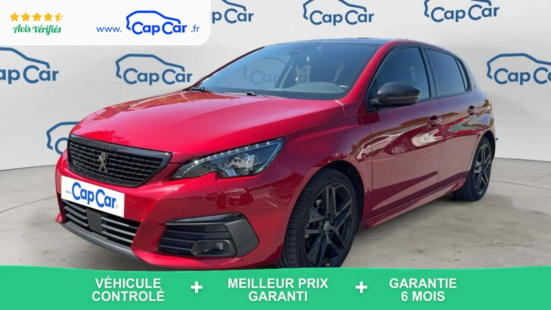 Peugeot 308 (2) 1.2 PureTech 130 EAT8 GT Pack - Automatique Rouge - 1