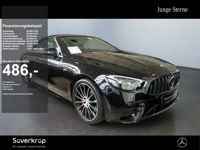 Mercedes-Benz E 53 AMG 4M Cabrio AMG BURM NIGHT WIDE MEMO 360