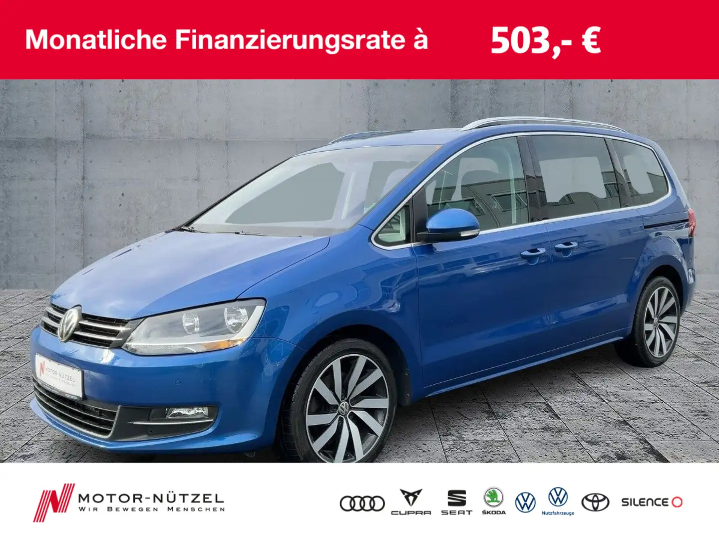 Volkswagen Sharan 2.0 TDI DSG HIGHLINE NAVI+ACC+AHK+SHZ+RFK Blu/Azzurro - 1