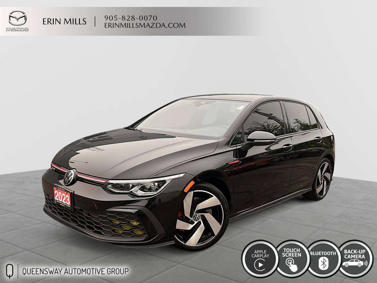 Black 2023 Volkswagen Golf GTI Hatchback Front-Wheel Drive 6-Speed Manual