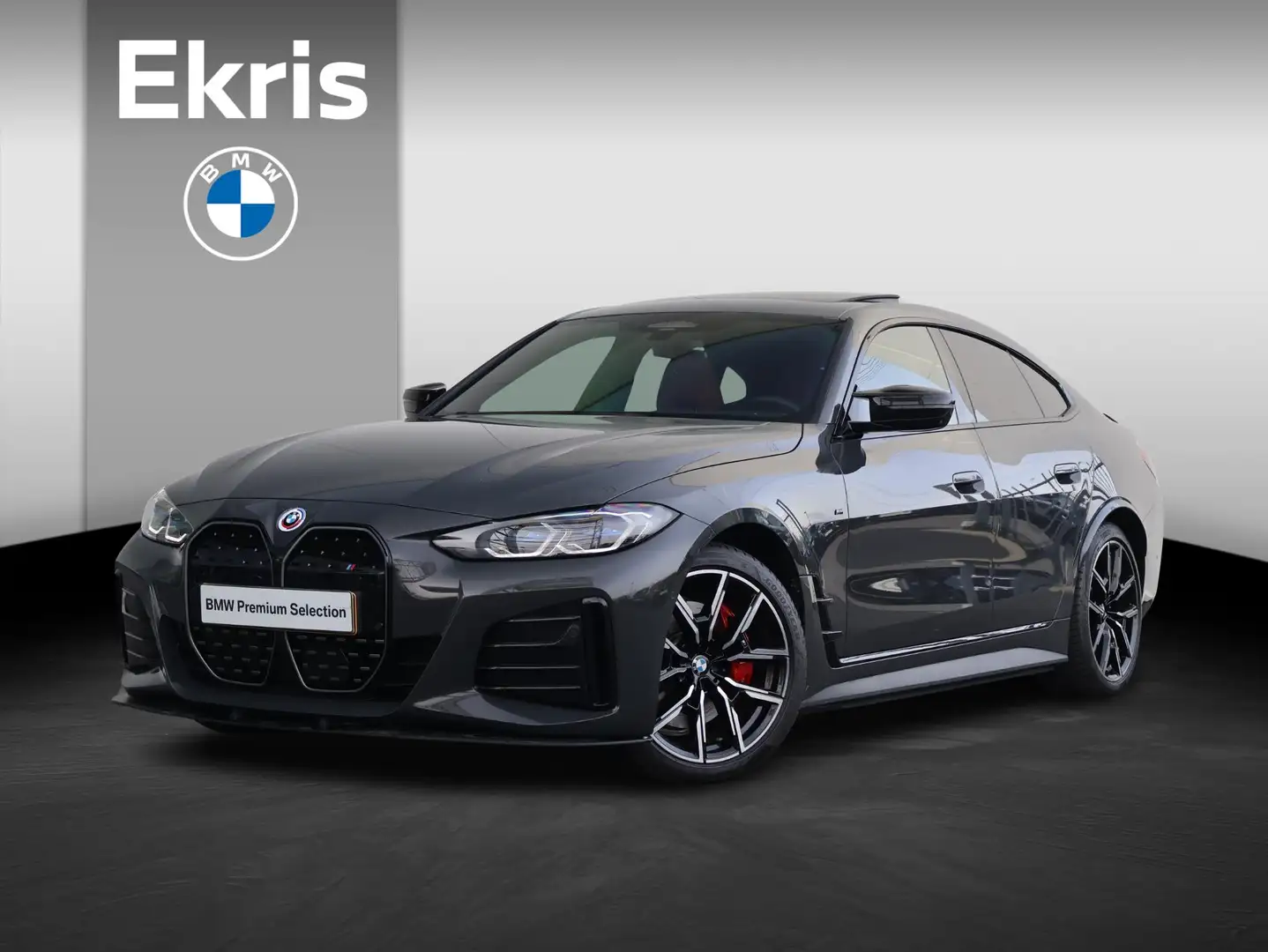 BMW i4 M50 84 kWh / Schuif - Kanteldak / Harman Kardon / Grijs - 1