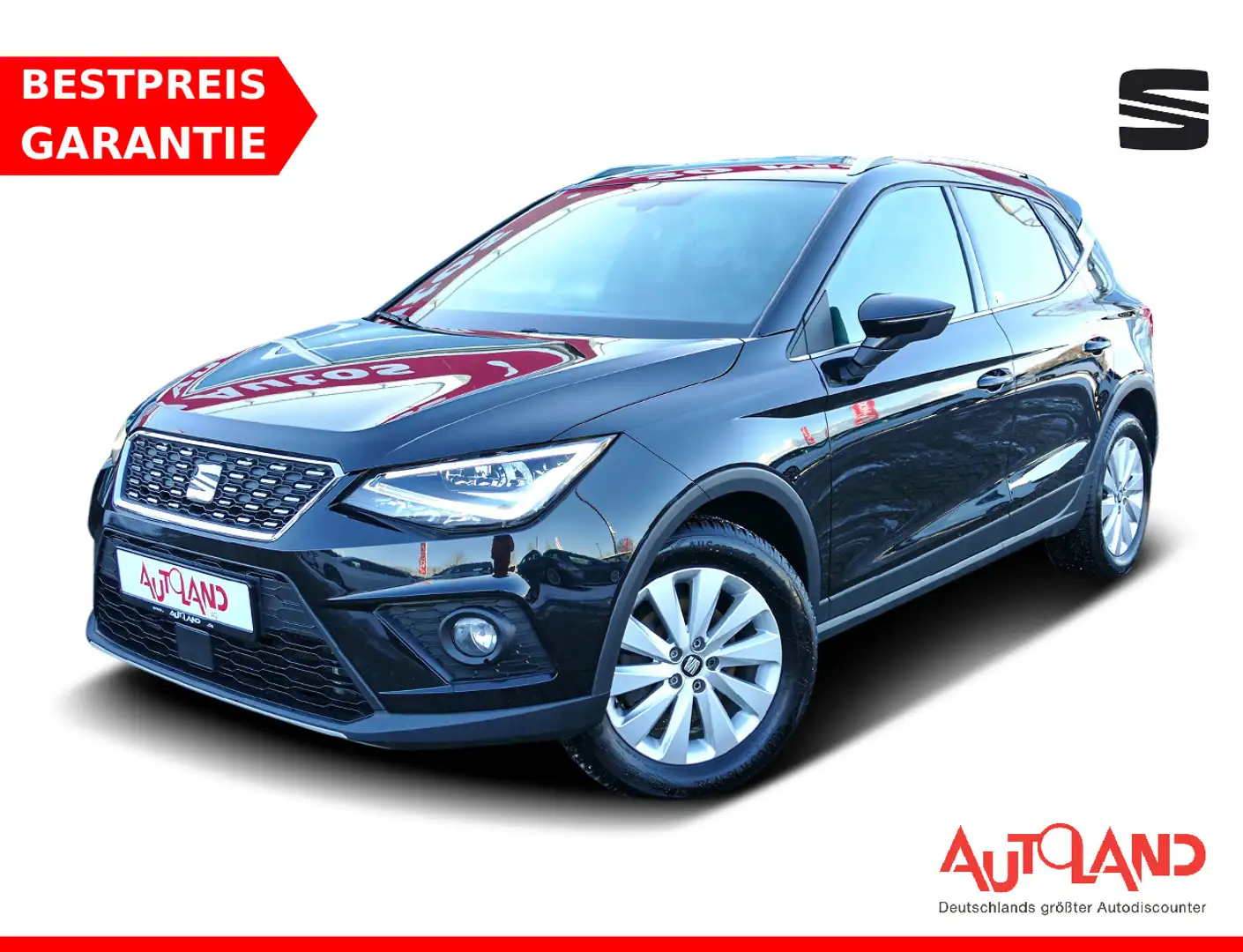 SEAT Arona 1.0 TSI Xcellence LED Navi Tempomat AWR Schwarz - 1