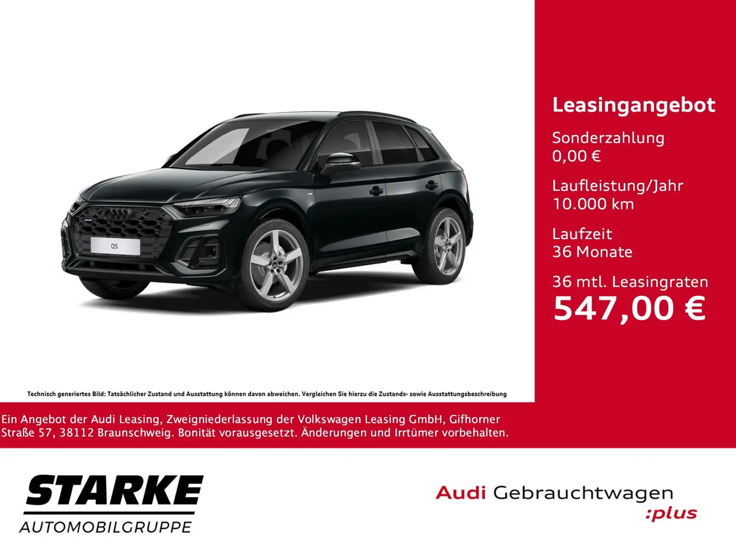 Audi Q5 40 TDI S tronic quattro S line Schwarz - 1