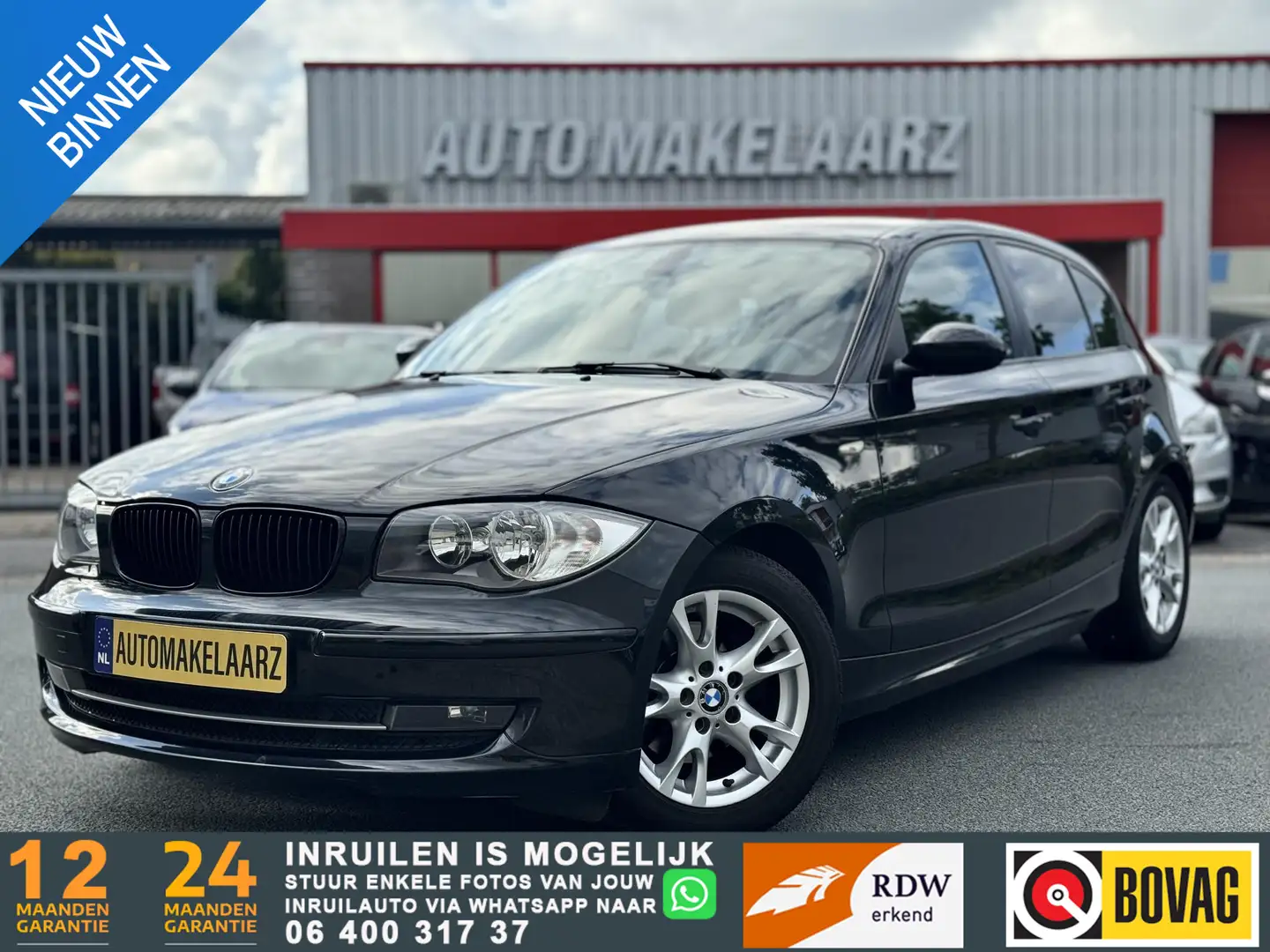 BMW 120 1-serie 120i Business Line NAP NAVI CLIMA 170PK Noir - 1