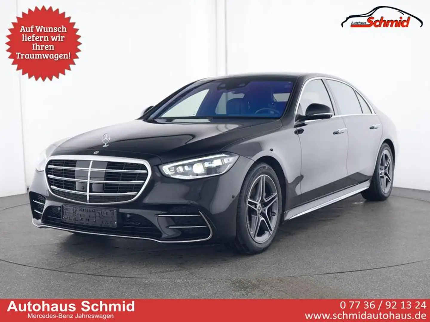 Mercedes-Benz S 500 , 4 M Lang, Exklusiv-Paket, AMG Line, NP: EURO ... crna - 1