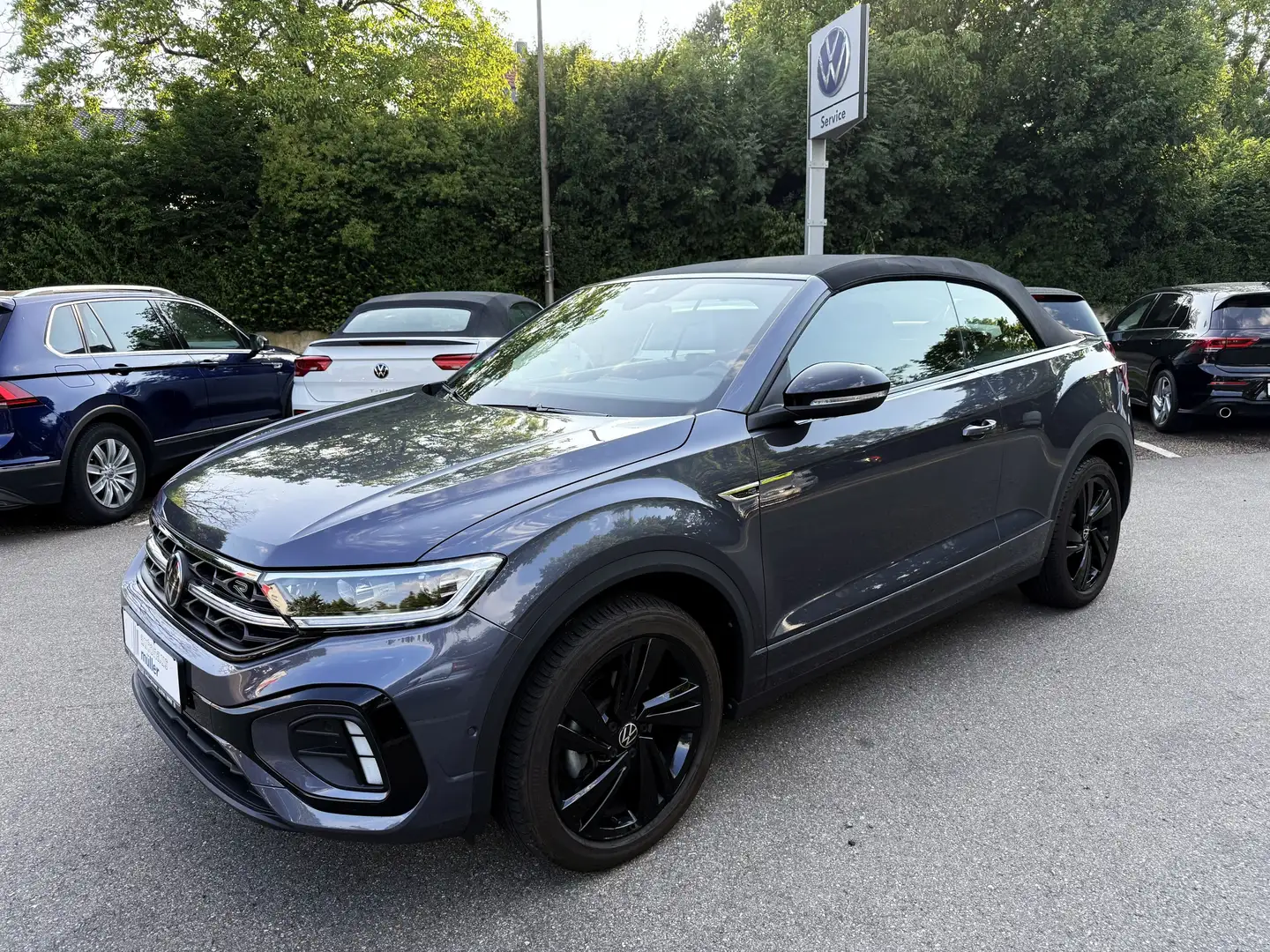 Volkswagen T-Roc R-Line Black Style DSG AHK Kamera Windschott Grau - 2