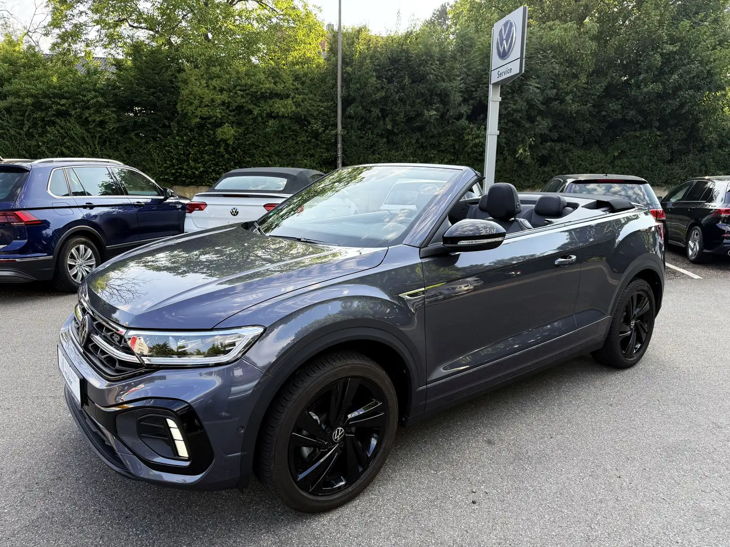 Volkswagen T-Roc R-Line Black Style DSG AHK Kamera Windschott Grau - 1