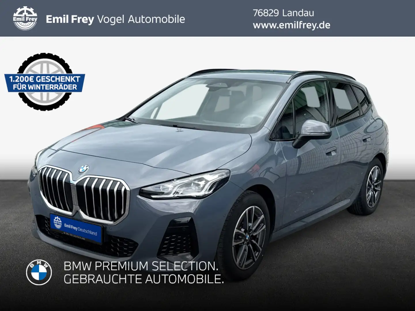 BMW 220 220i Active Tourer Aut. Sportpaket AHK LED Grau - 1