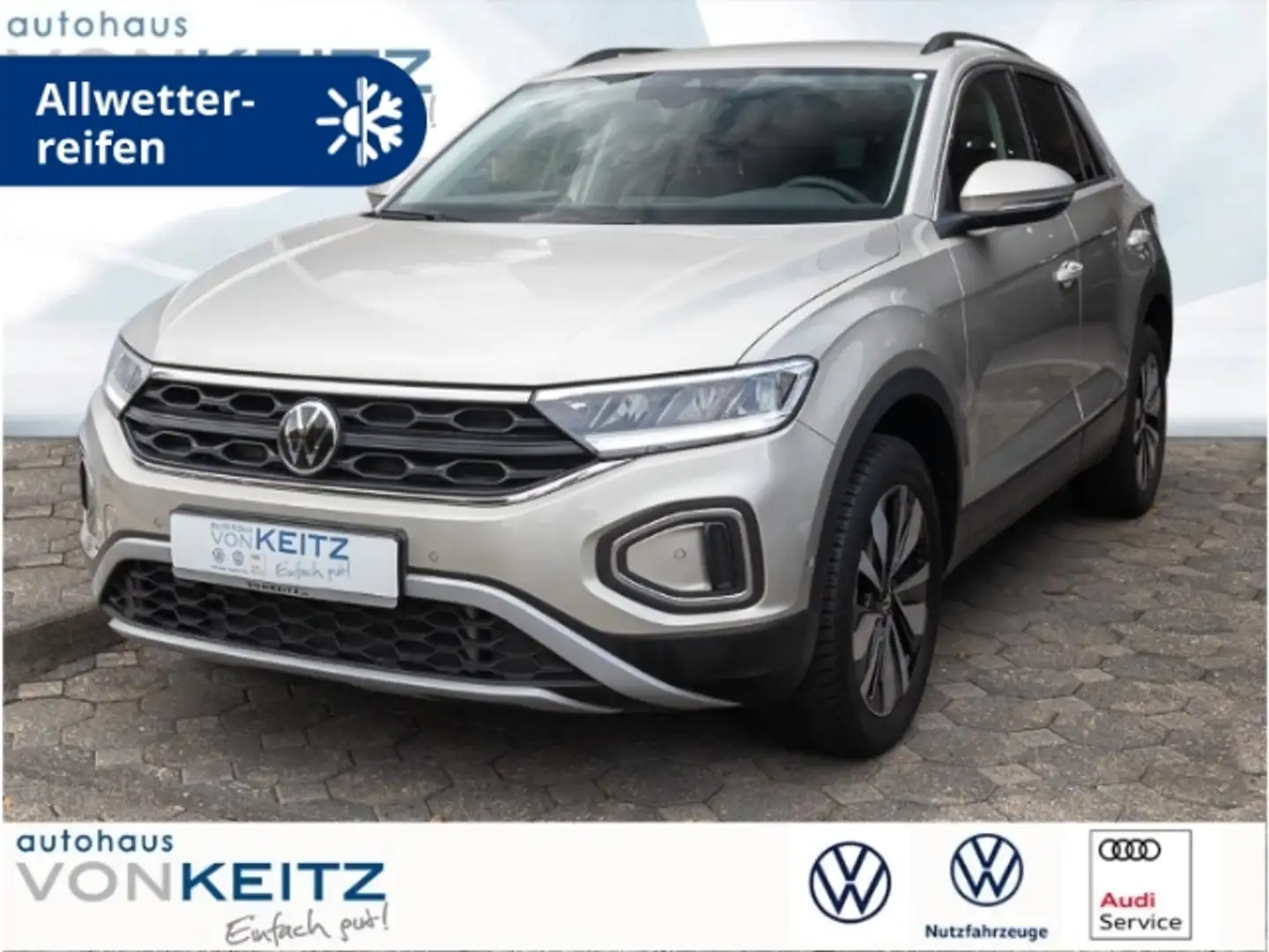 Volkswagen T-Roc Move 1.5 TSI DSG +KLI+AUT+ALLW+SHZ+CARPLAY+ Silber - 1