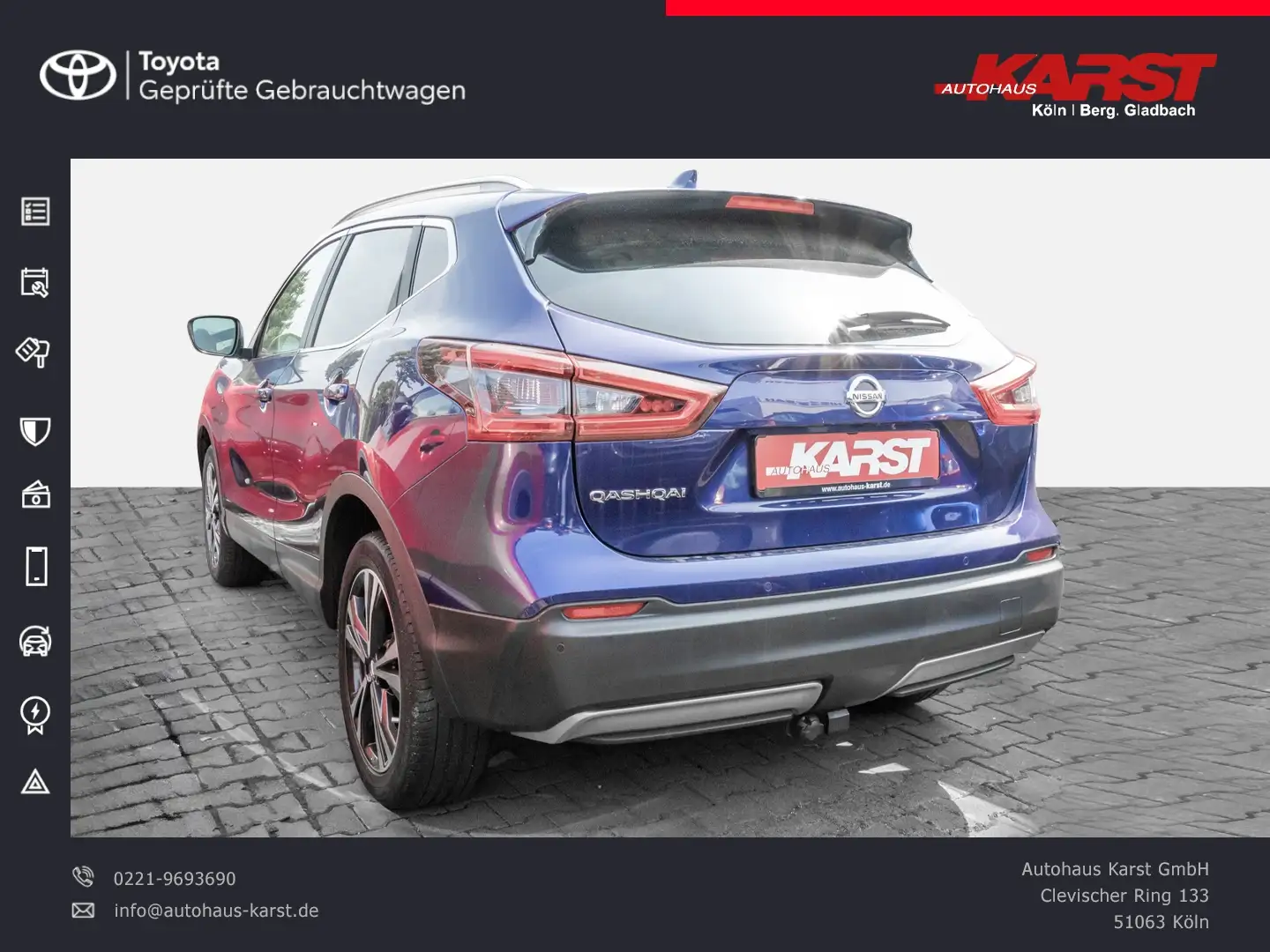 Nissan Qashqai 1,2 XTronic N-Connecta Pano Navi Blau - 2