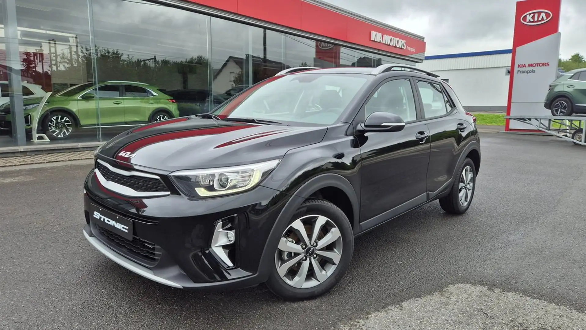 Kia Stonic 1.0 T 100 cv ISG Exclusive , GPS, Clim auto Noir - 1